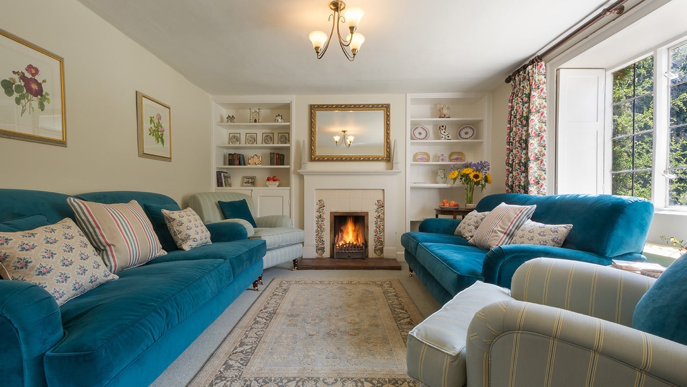 The sitting room at 89 Church Lawn, Stourhead, Wiltshire