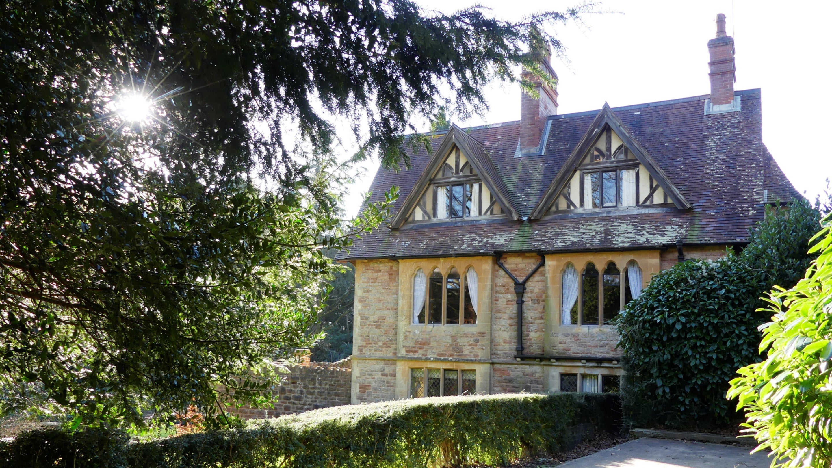 An exterior view of Chaplain's House holiday cottage in Tyntesfield, Somerset