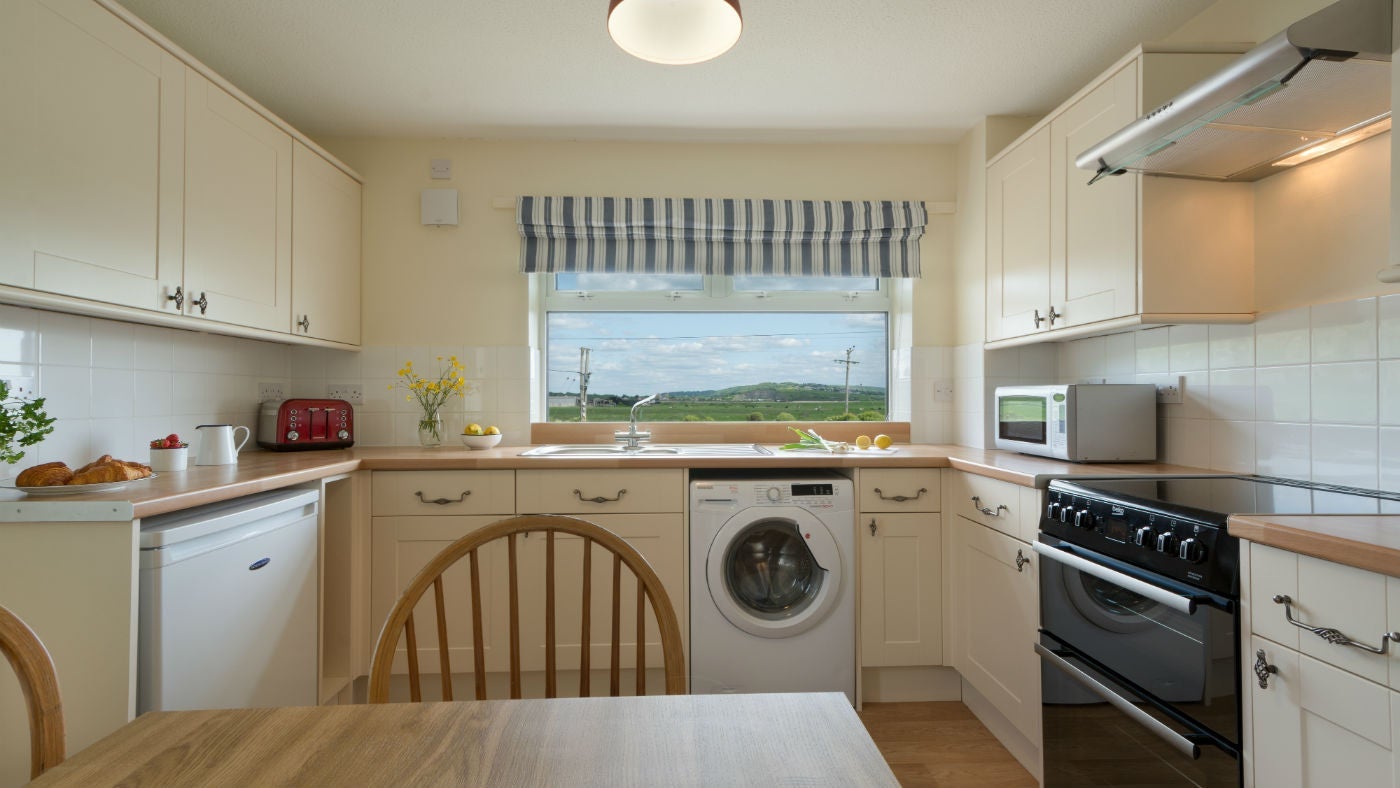 The spacious kitchen at Brean Cove Apartment, Burnham-on-Sea, North Somerset