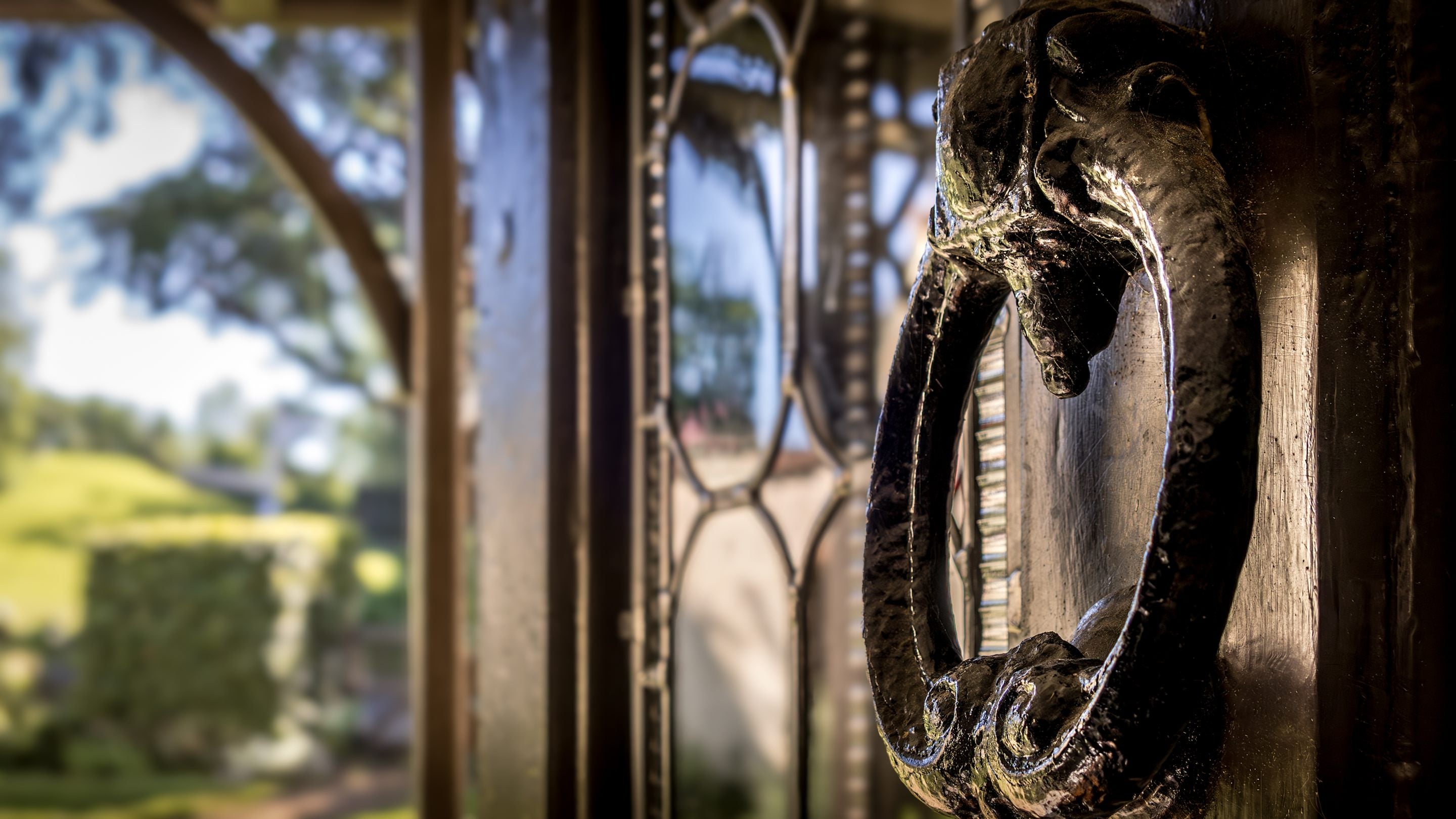 The front door at Cross Lane House, Somerset