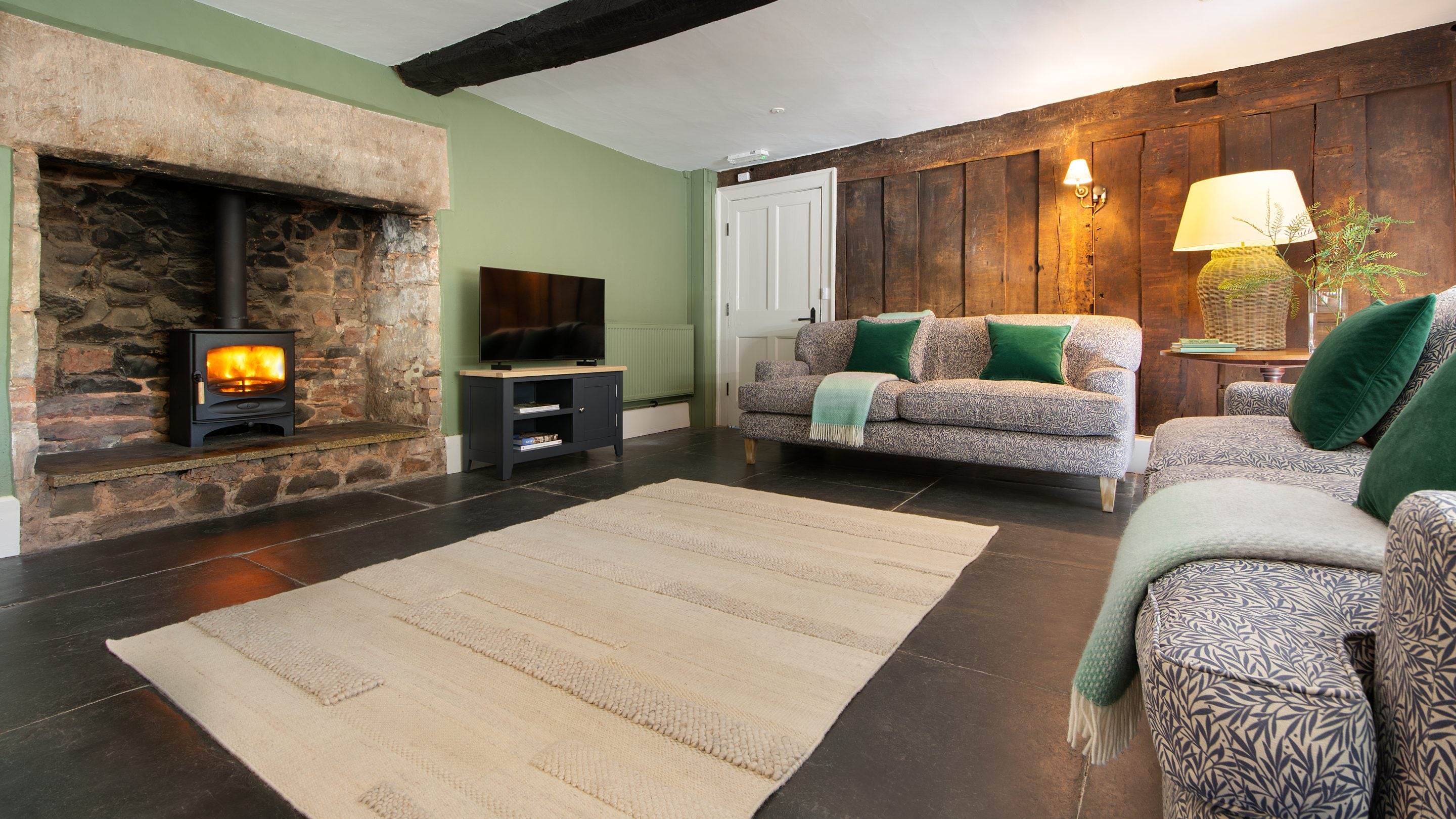 The second sitting room at Cross Lane House, Somerset