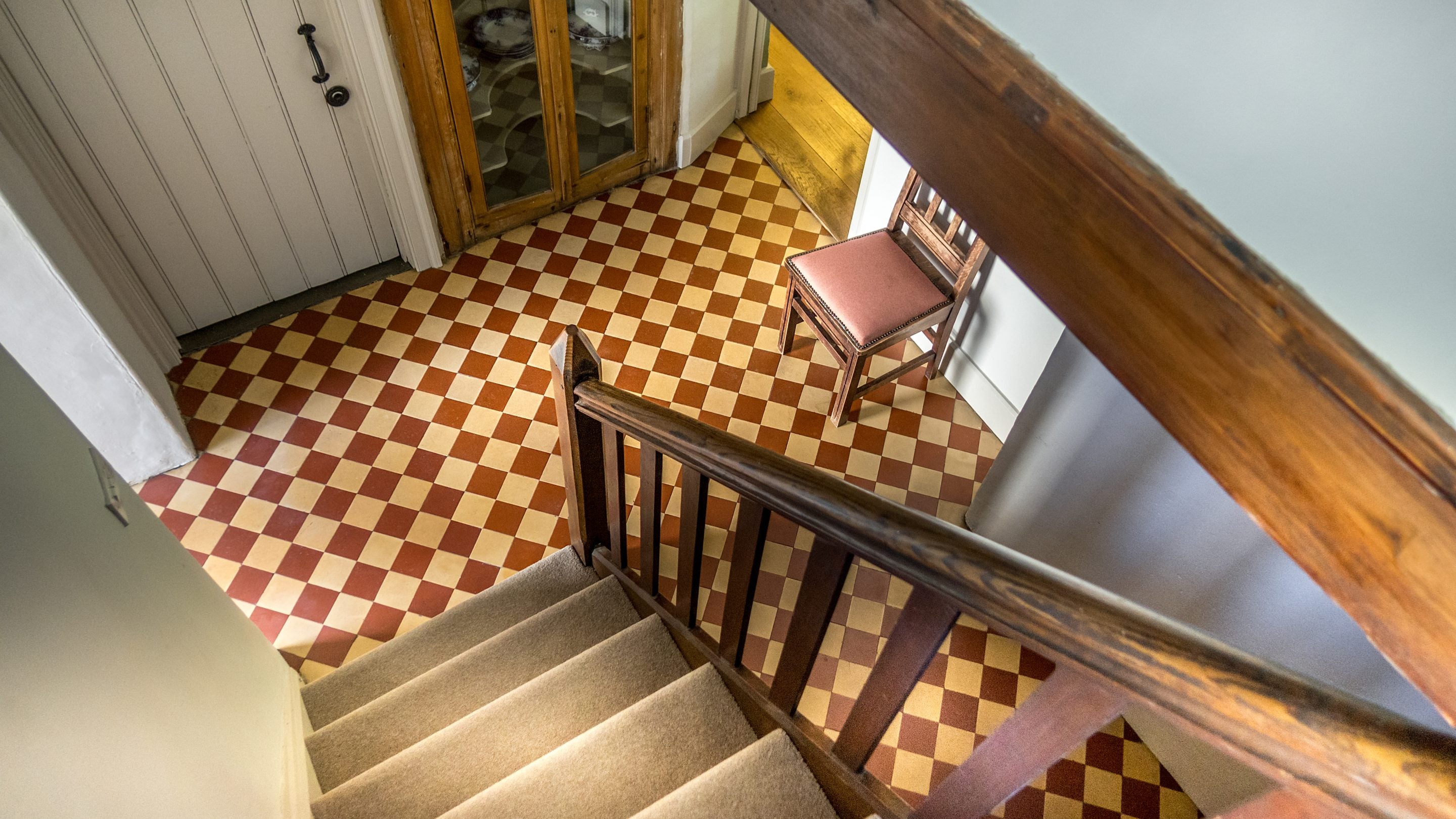 The stairs at Cross Lane House, Somerset