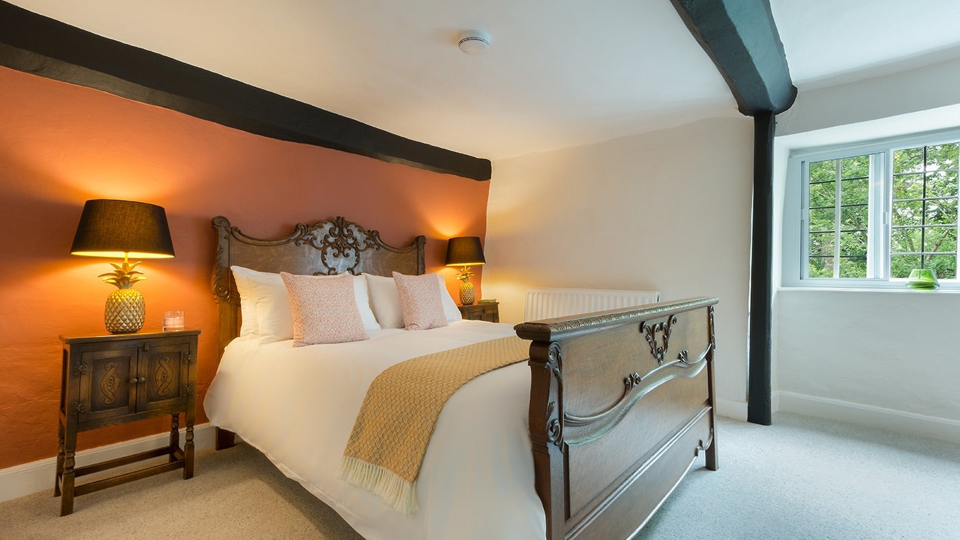 The double bedroom at Keeper's House, Dunster 