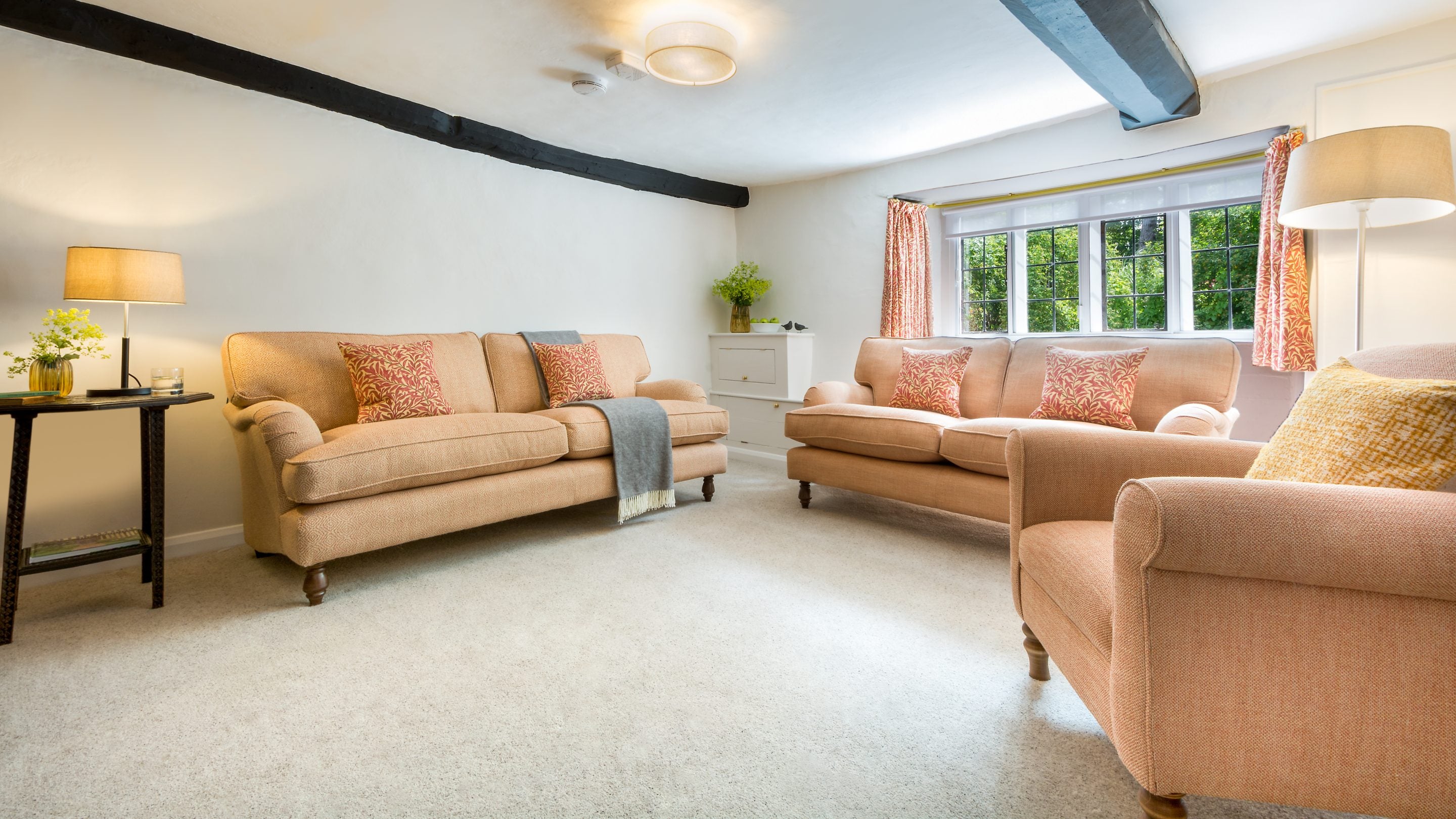 The sitting room at Dunster Keeper's House, Somerset