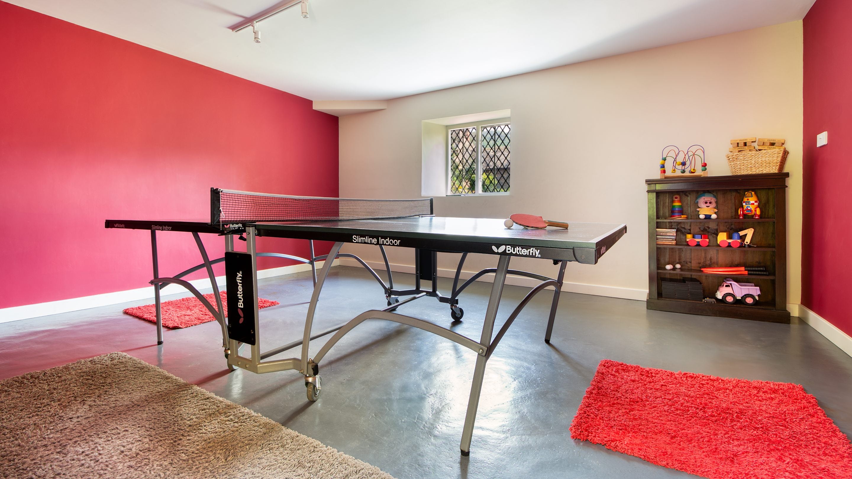 The games room at Holnicote Lower House, Somerset