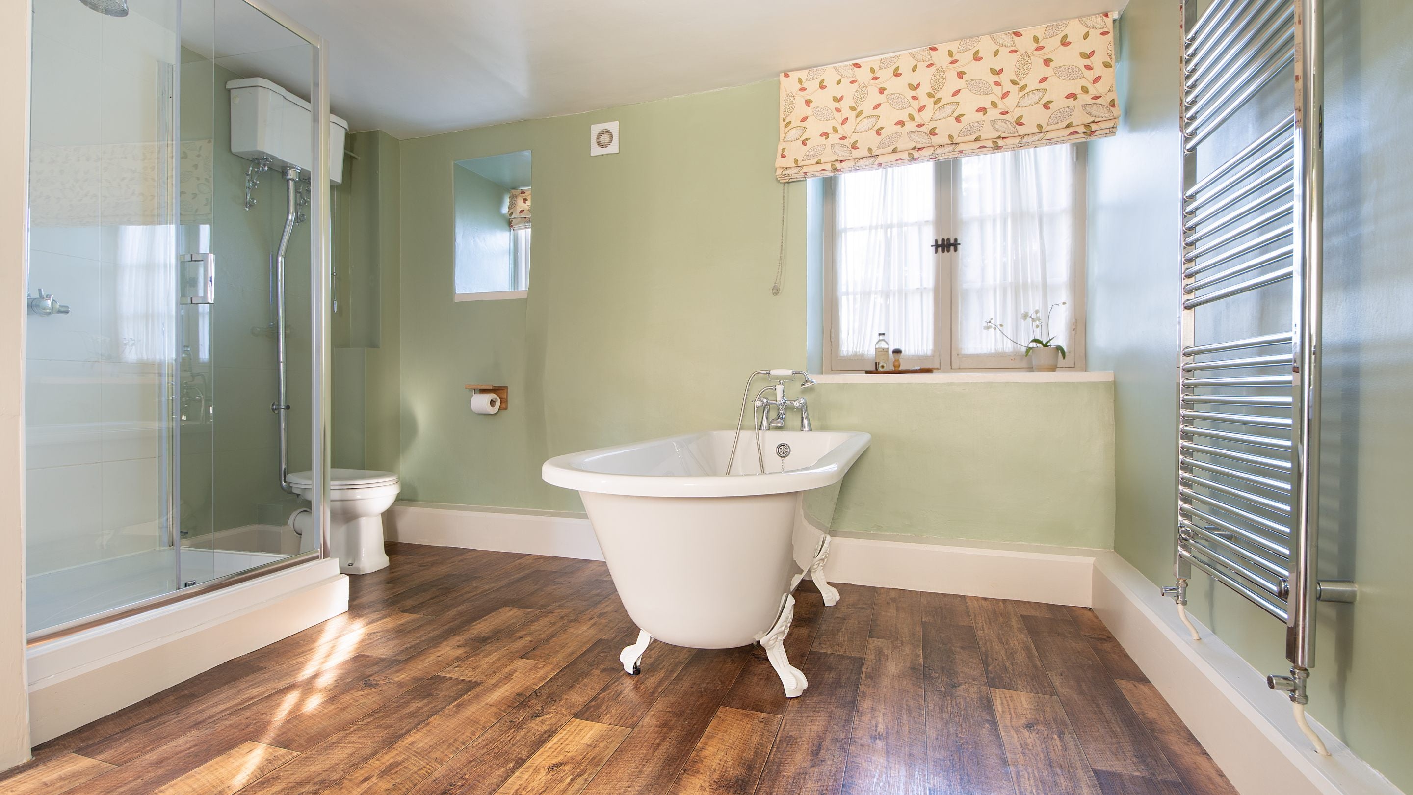 The ground-floor bathroom at Holnicote Lower House, Somerset