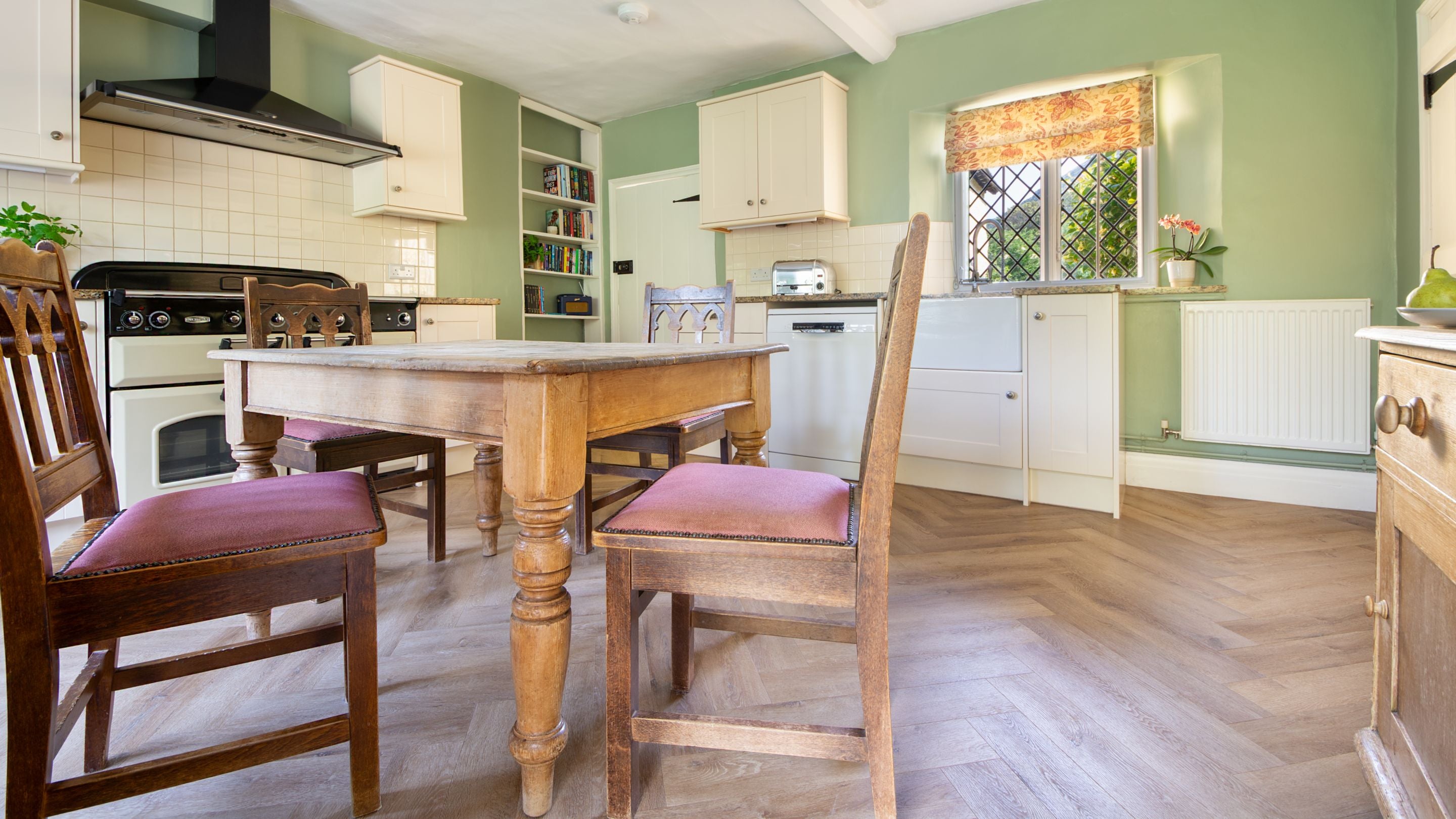The kitchen at Holnicote Lower House, Somerset
