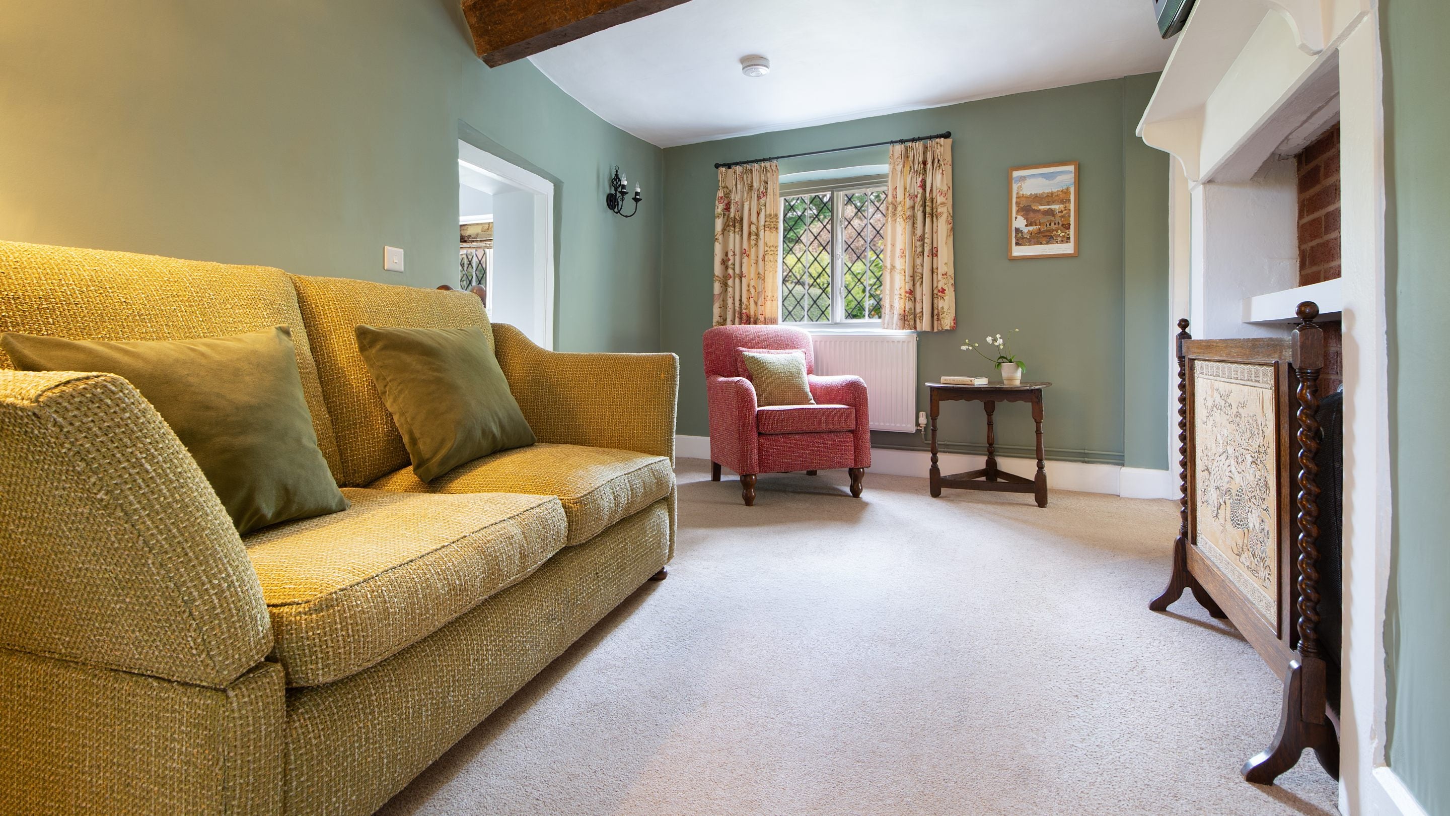 The snug at Holnicote Lower House, Somerset