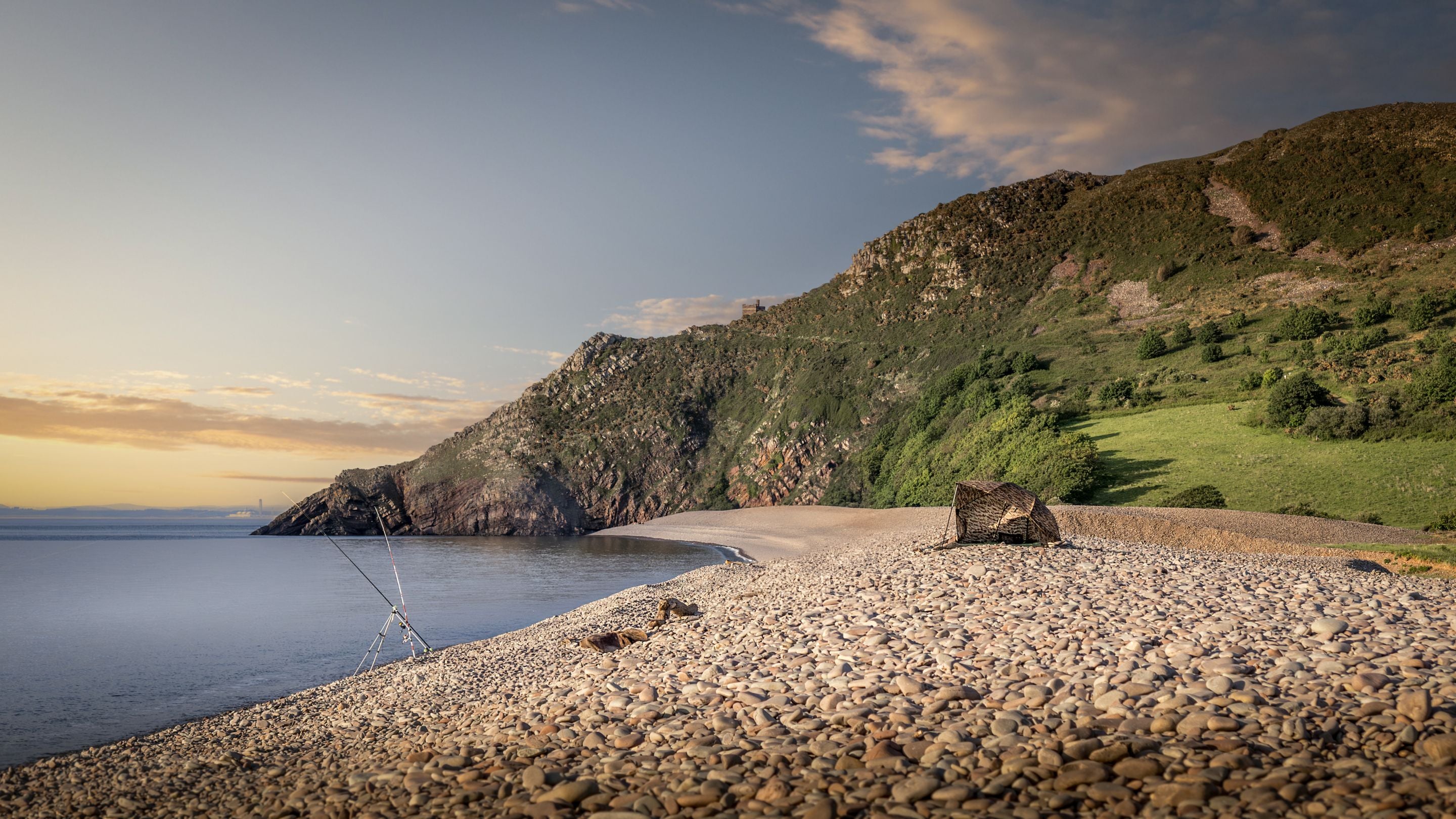 The beach near Holnicote Lower House, Somerset