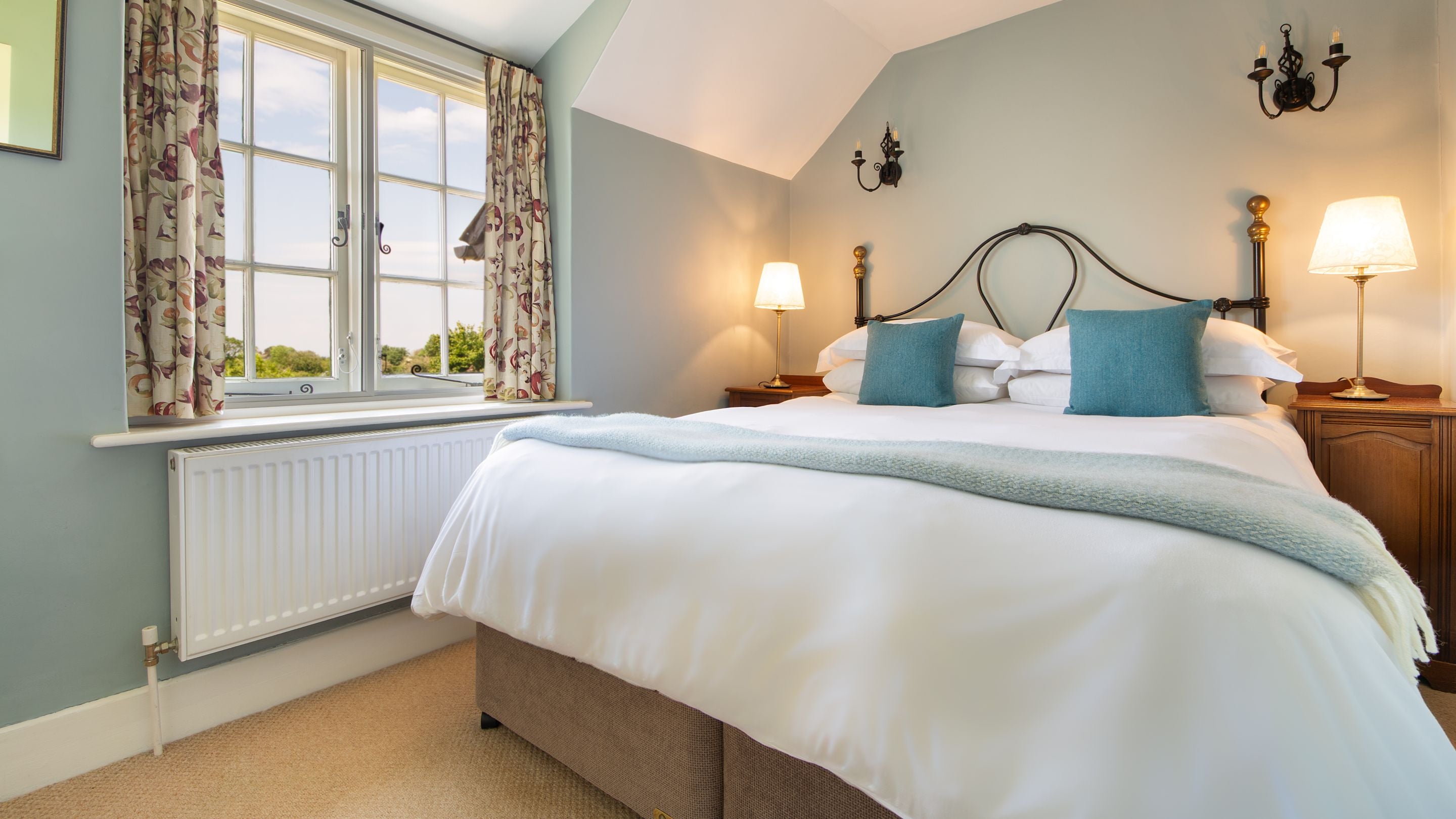 The third double bedroom at Holnicote Lower House, Somerset