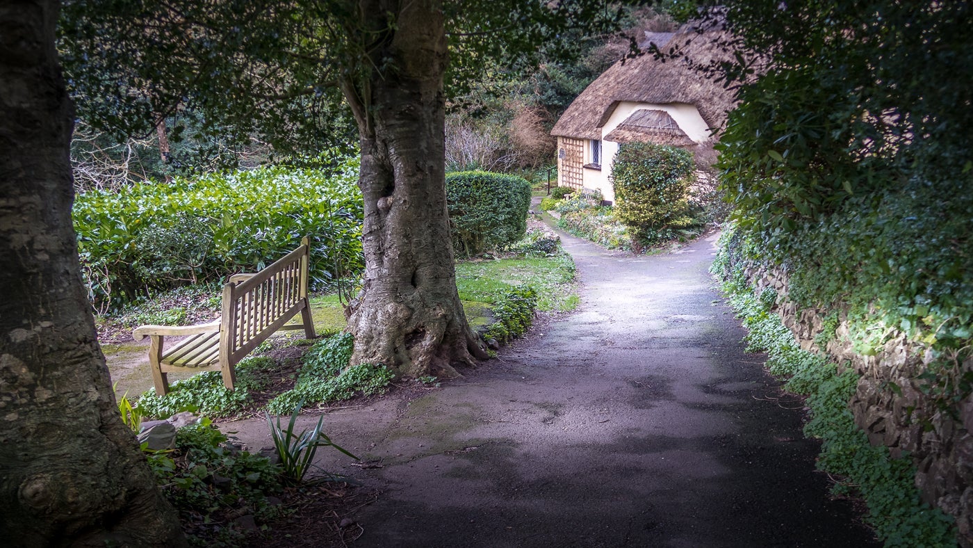 The beautiful exterior and surrounding area of Ivy's Cottage, Selworthy Green, 