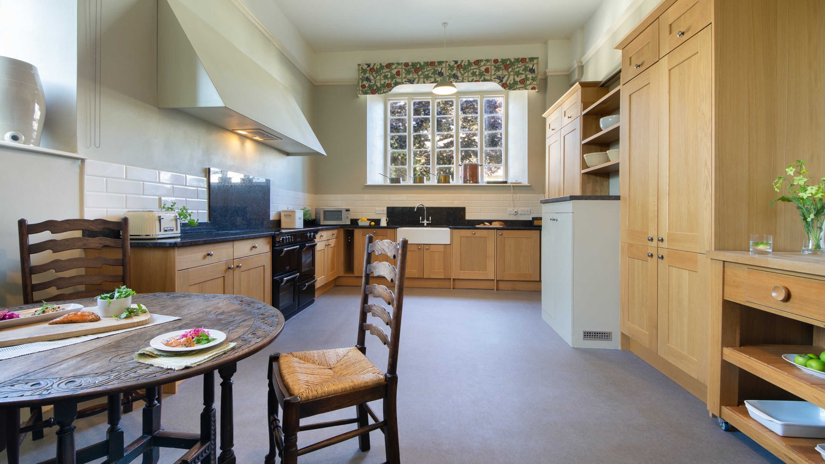 The kitchen-diner at Lytes Cary, Somerset