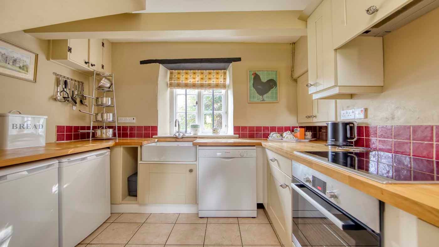 The kitchen at Odcombe Lodge, Lower Odcombe, Somerset