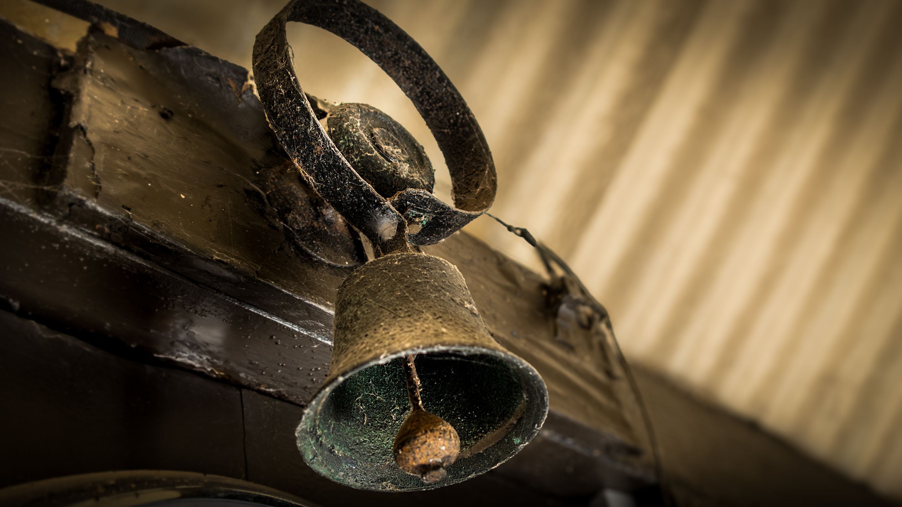 An old bell at Selworthy Farmhouse, Somerset