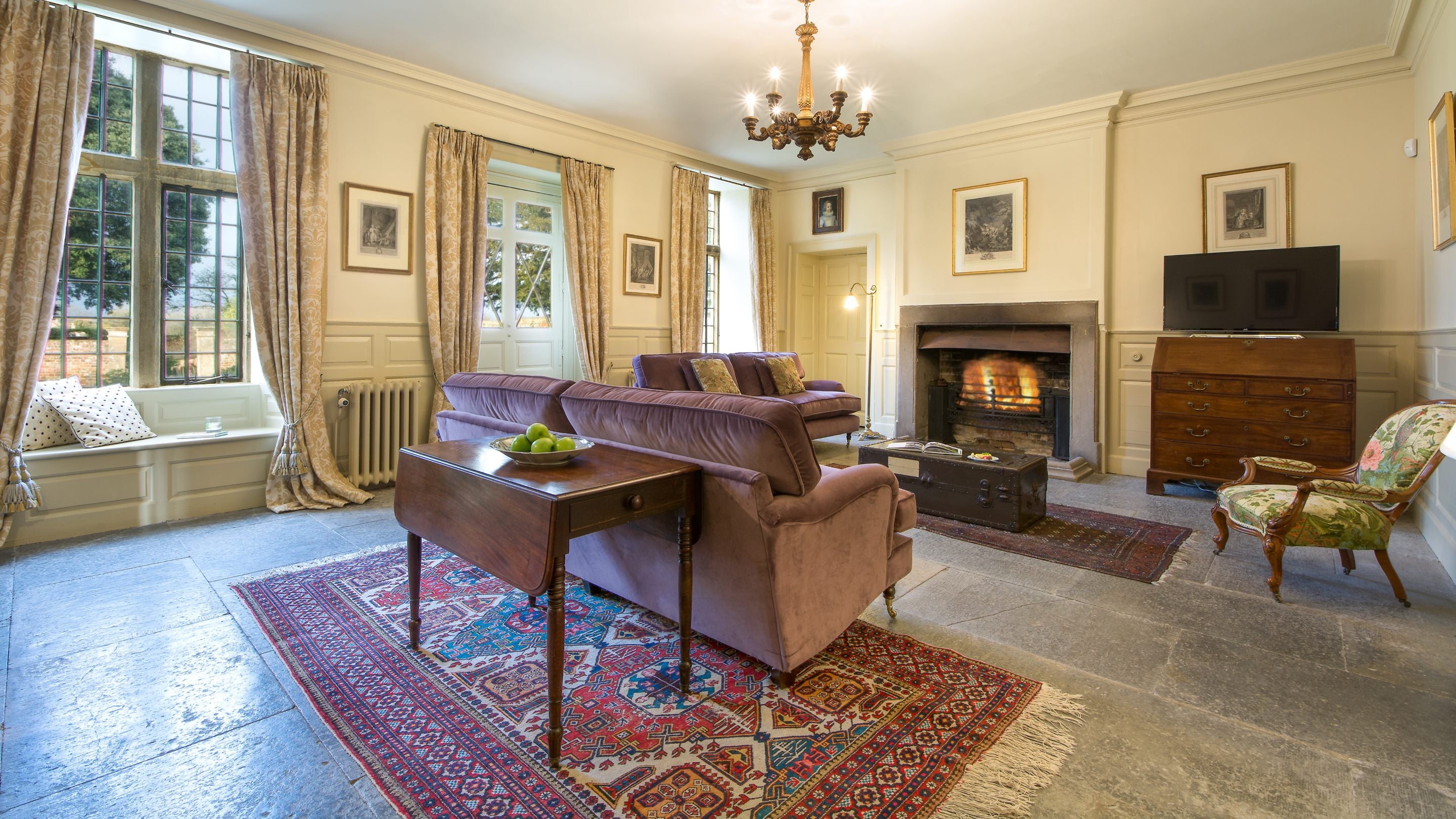 The sitting room at Tintinhull House, Somerset