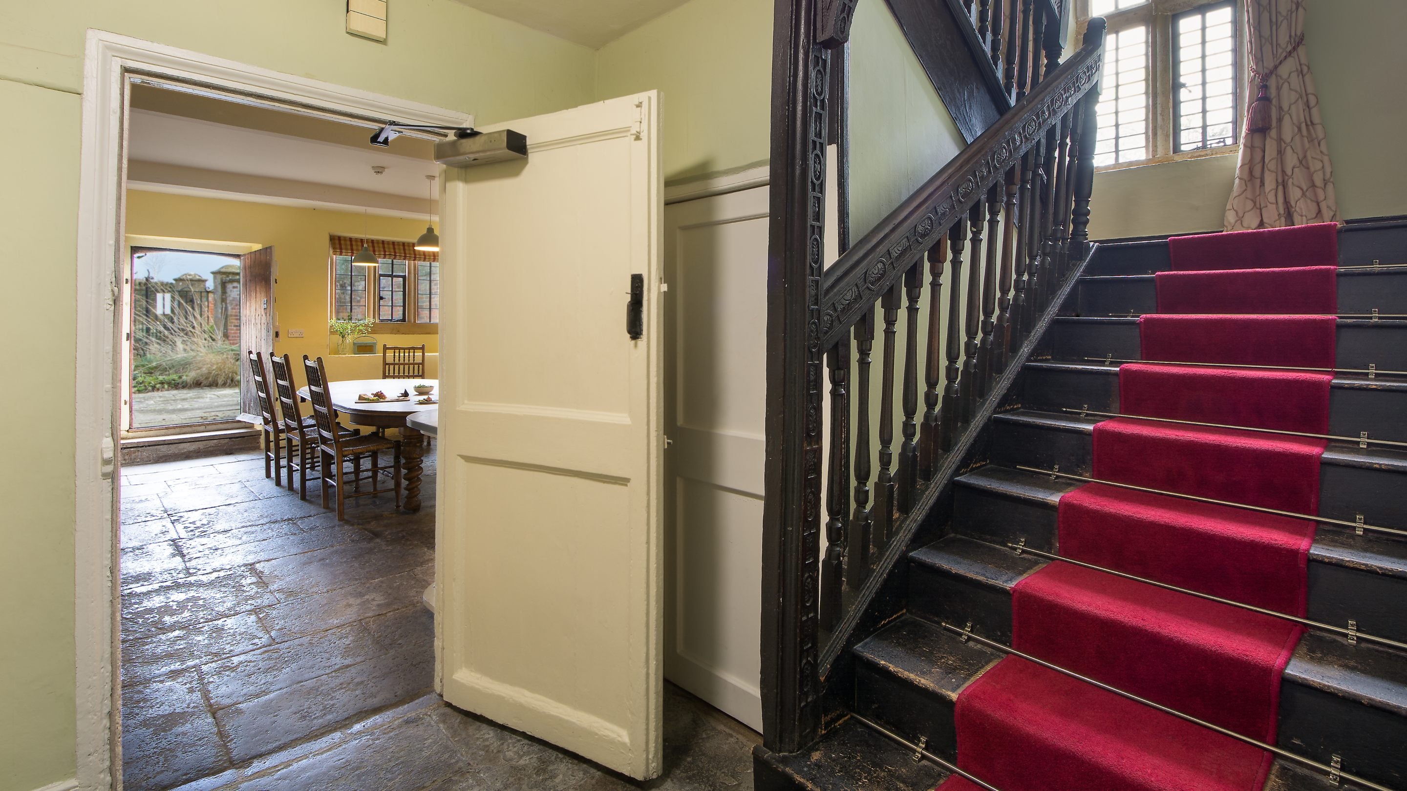 The stairs at Tintinhull House, Somerset