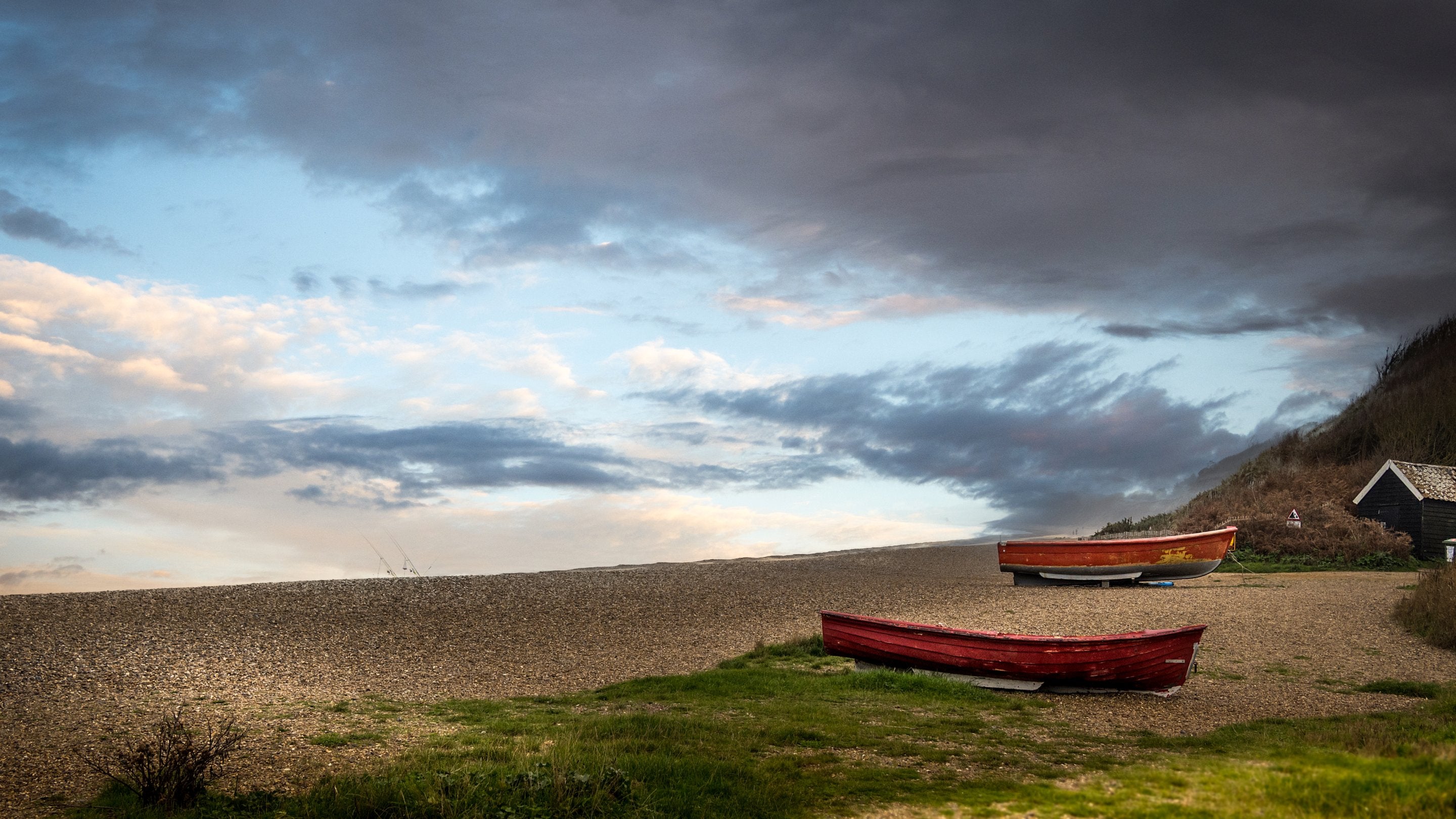 Dunwich Beach, a shingle beach near Bridge Farm Cottage, Suffolk
