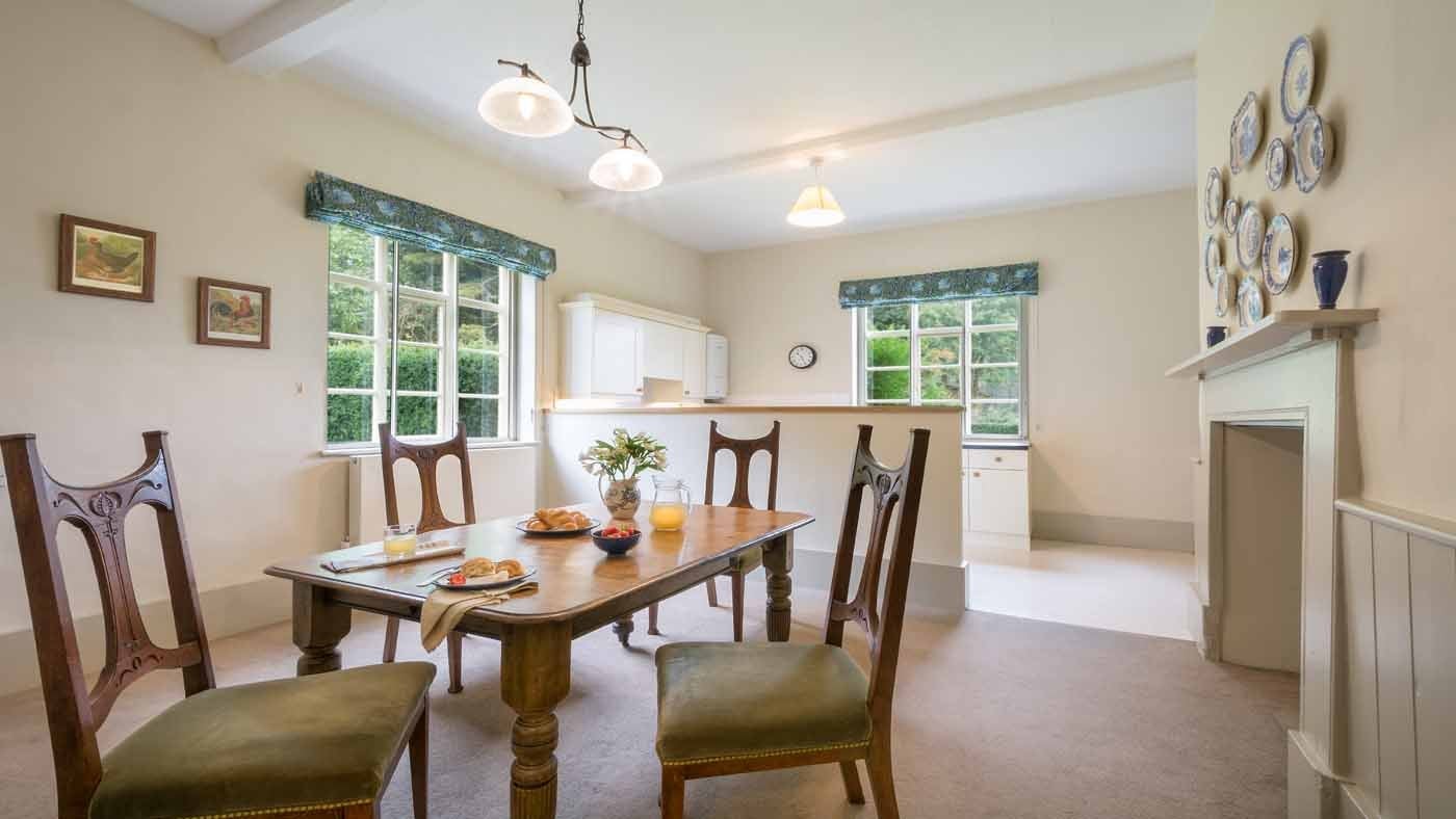 The dining room at Carpenters Cottage, Bury St Edmunds, Suffolk