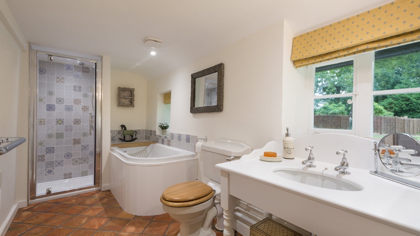 The bathroom at Horringer Park Gates, Suffolk