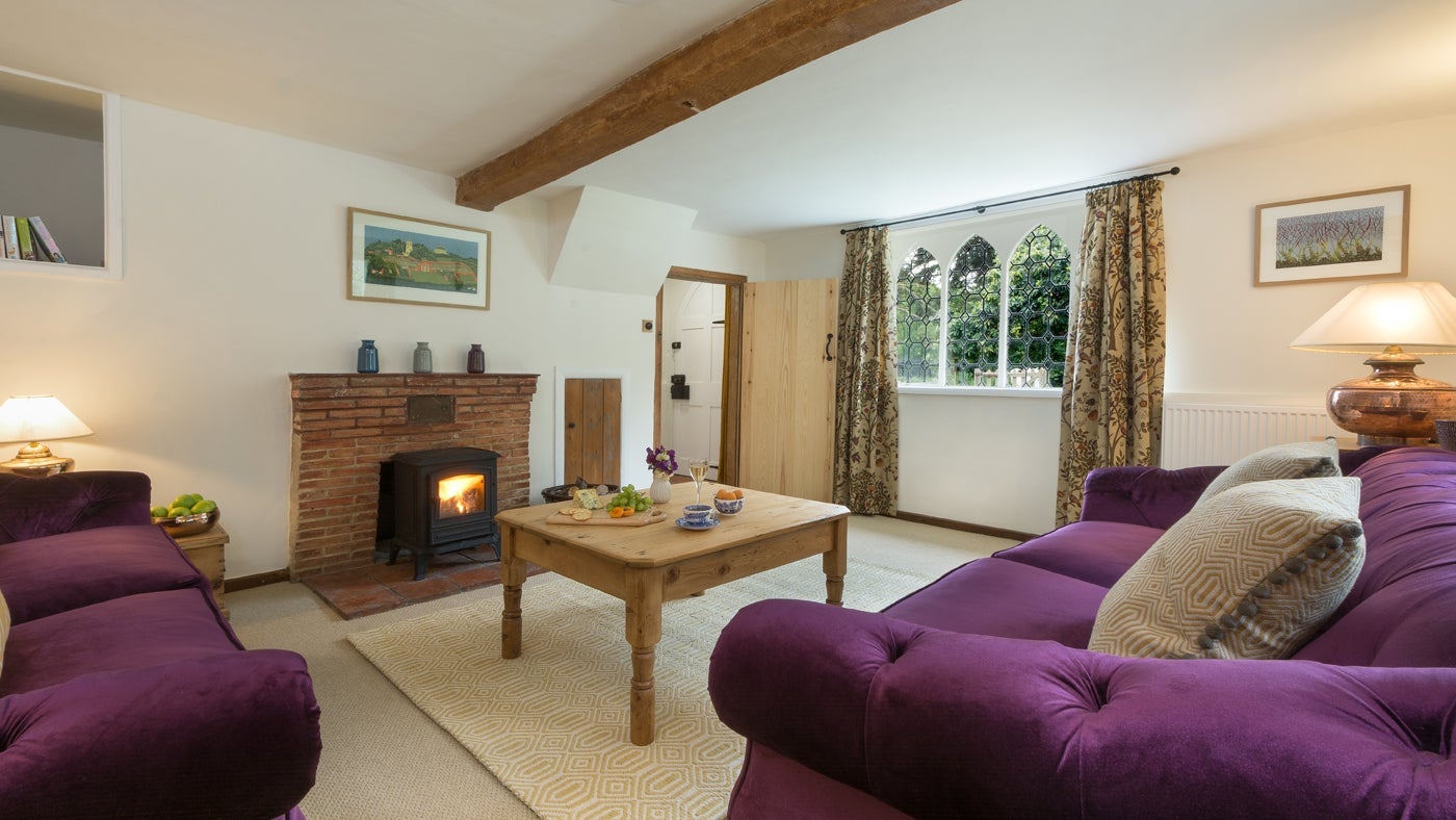 The sitting room at Horringer Park Gates, Suffolk