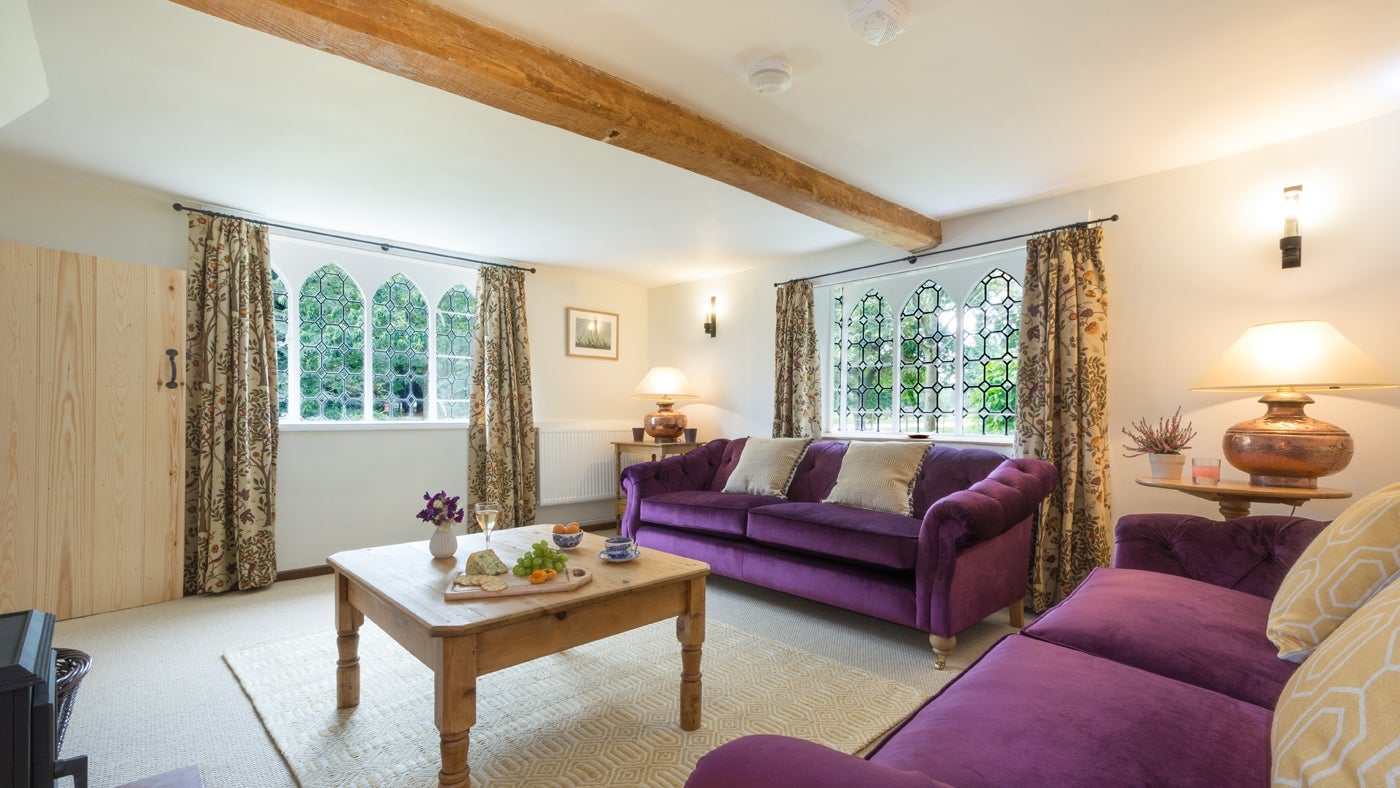 The sitting room at Horringer Park Gates, Suffolk