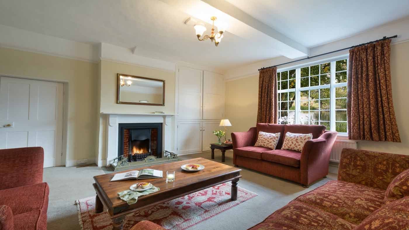 Interior sitting room of Gardens House, Bury St Edmunds, Suffolk