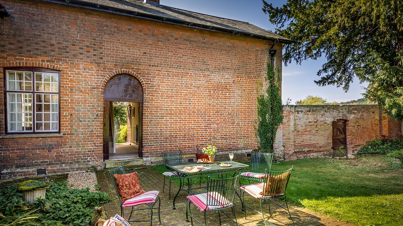 The garden of Gardens House, Bury St Edmunds, Suffolk