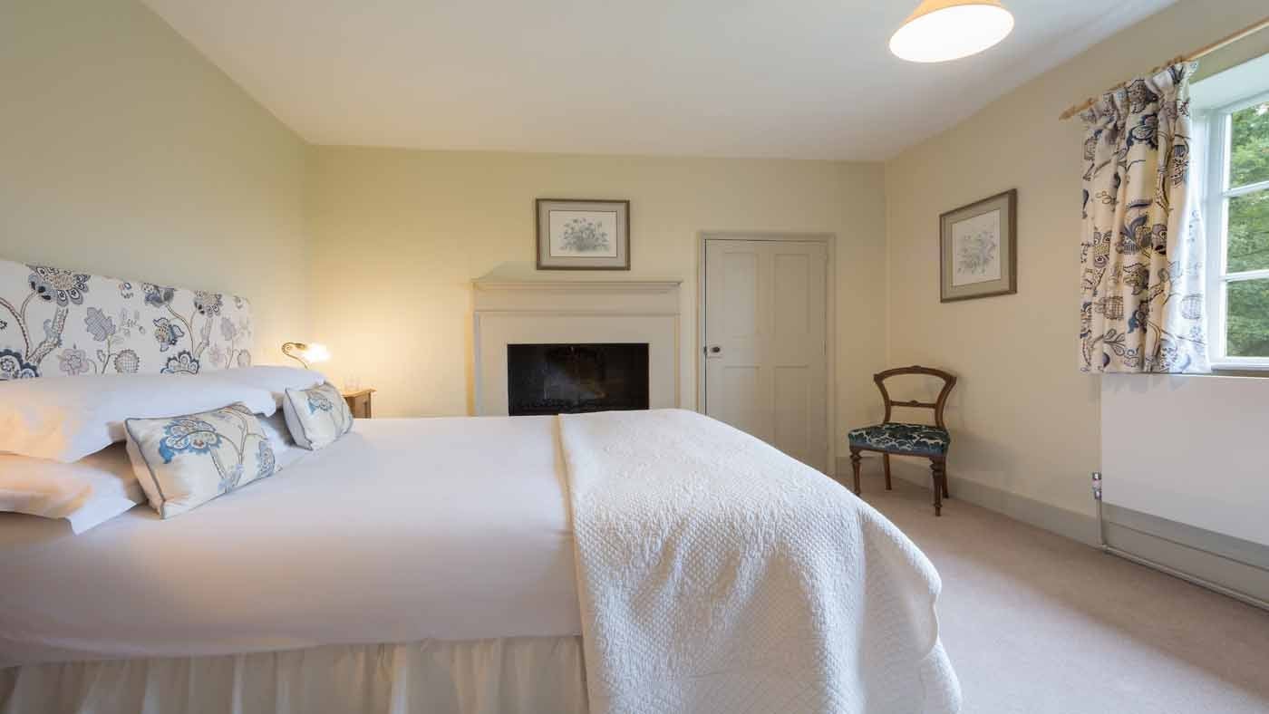 The spacious double bedroom at Keeper's Cottage, Ickworth, Suffolk