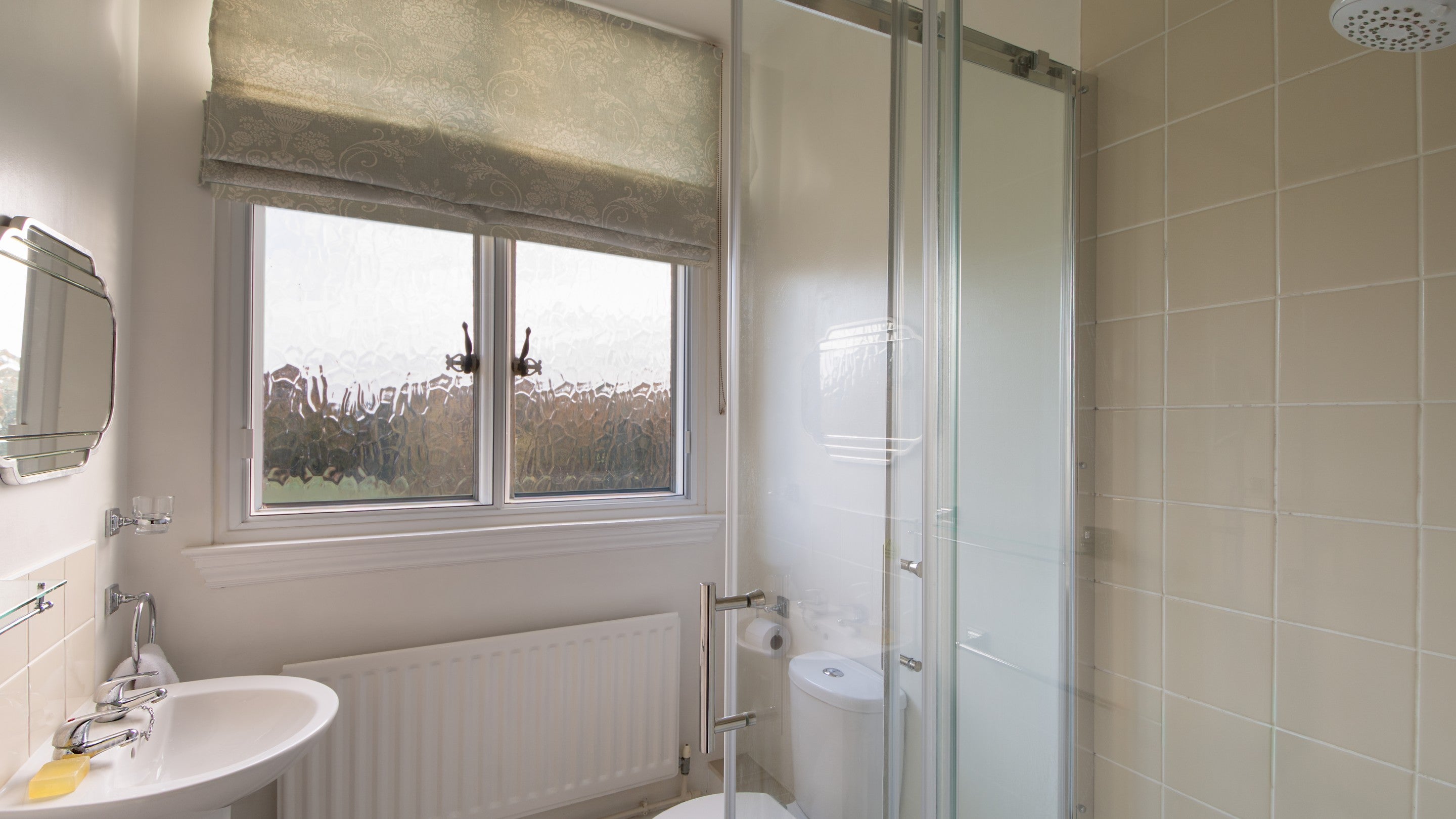 The shower room at Kyson, Suffolk