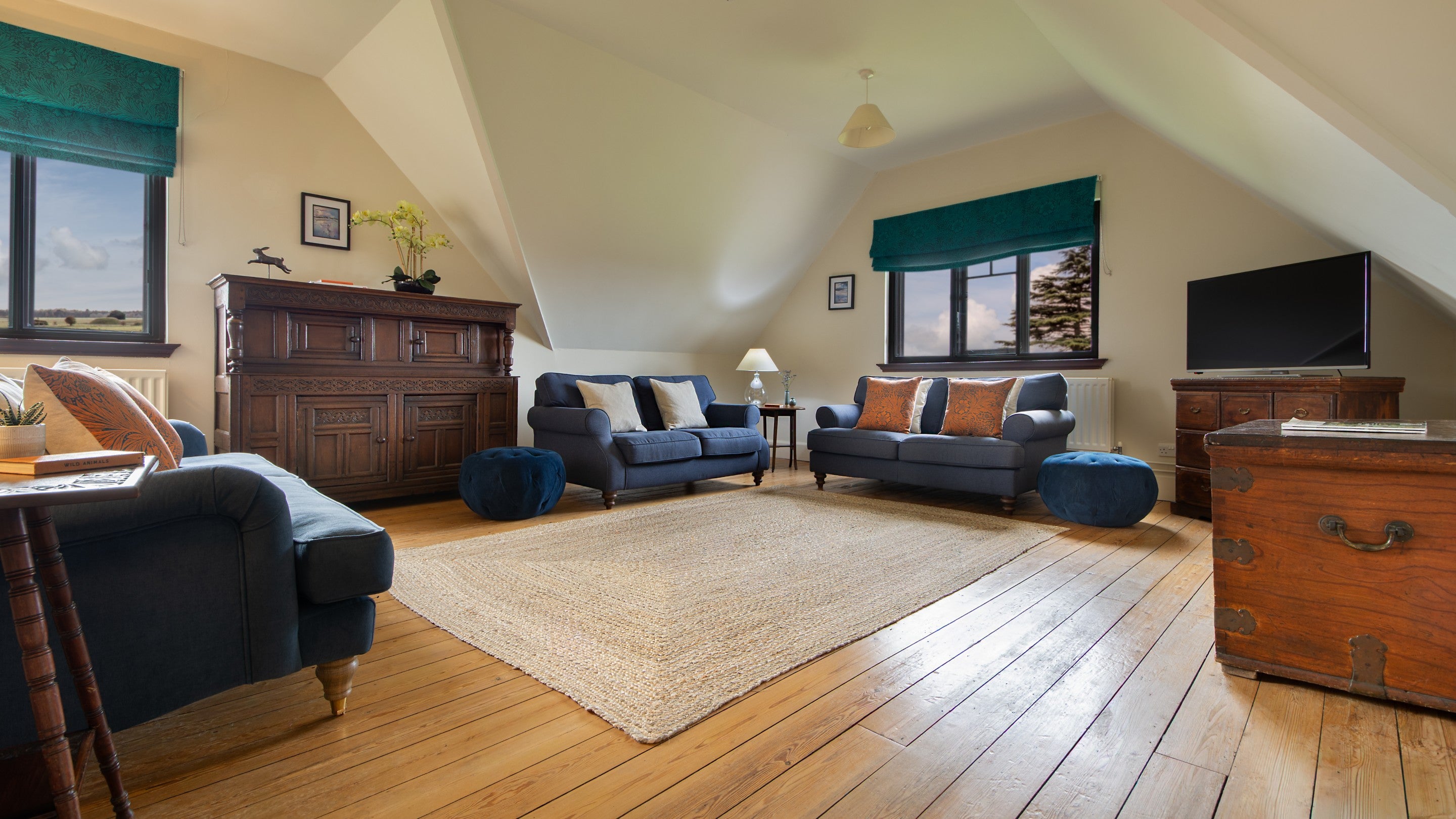 The sitting room at Kyson, Suffolk