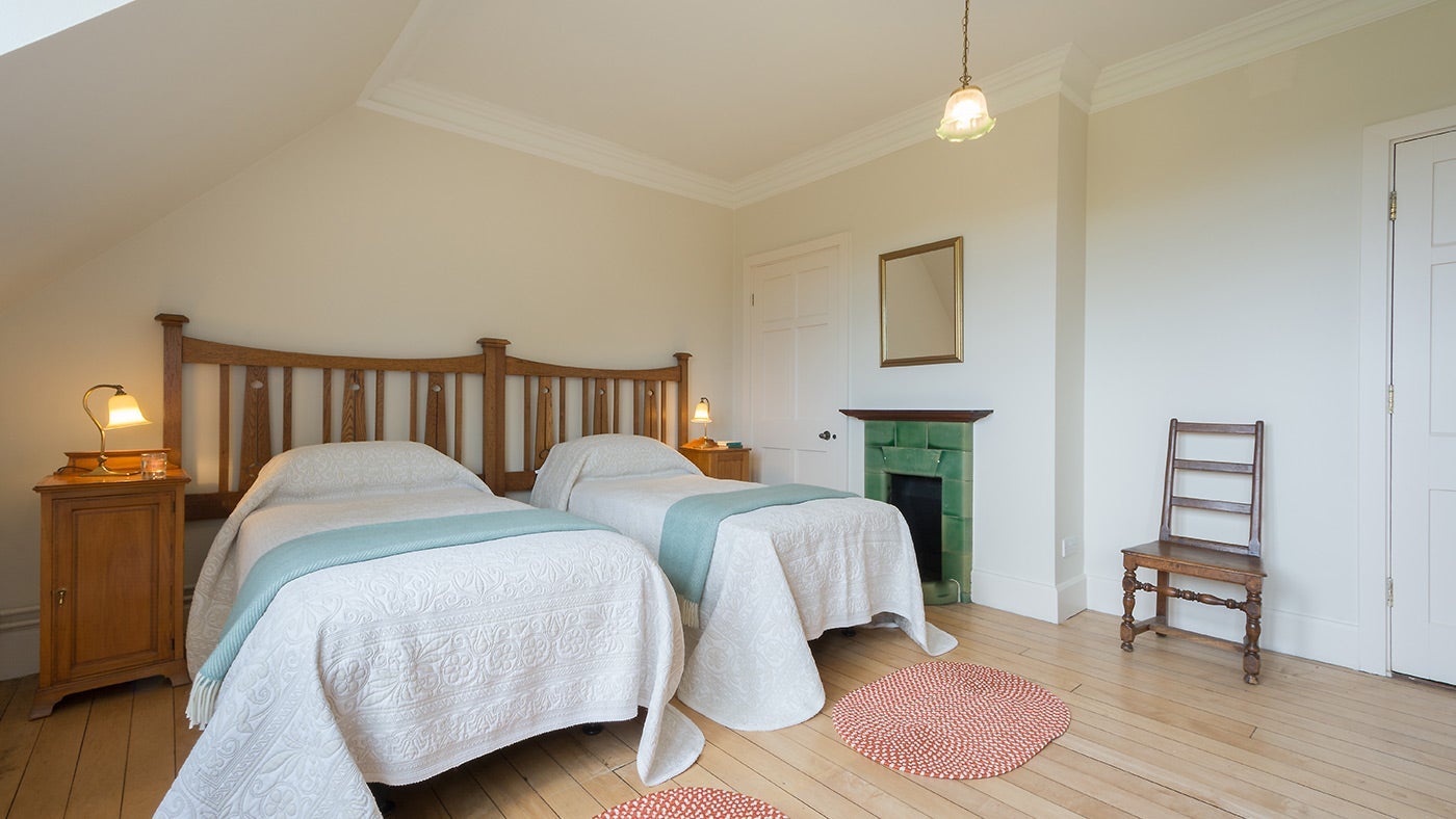 The spacious twin bedroom at Kyson, nr Woodbridge, Suffolk