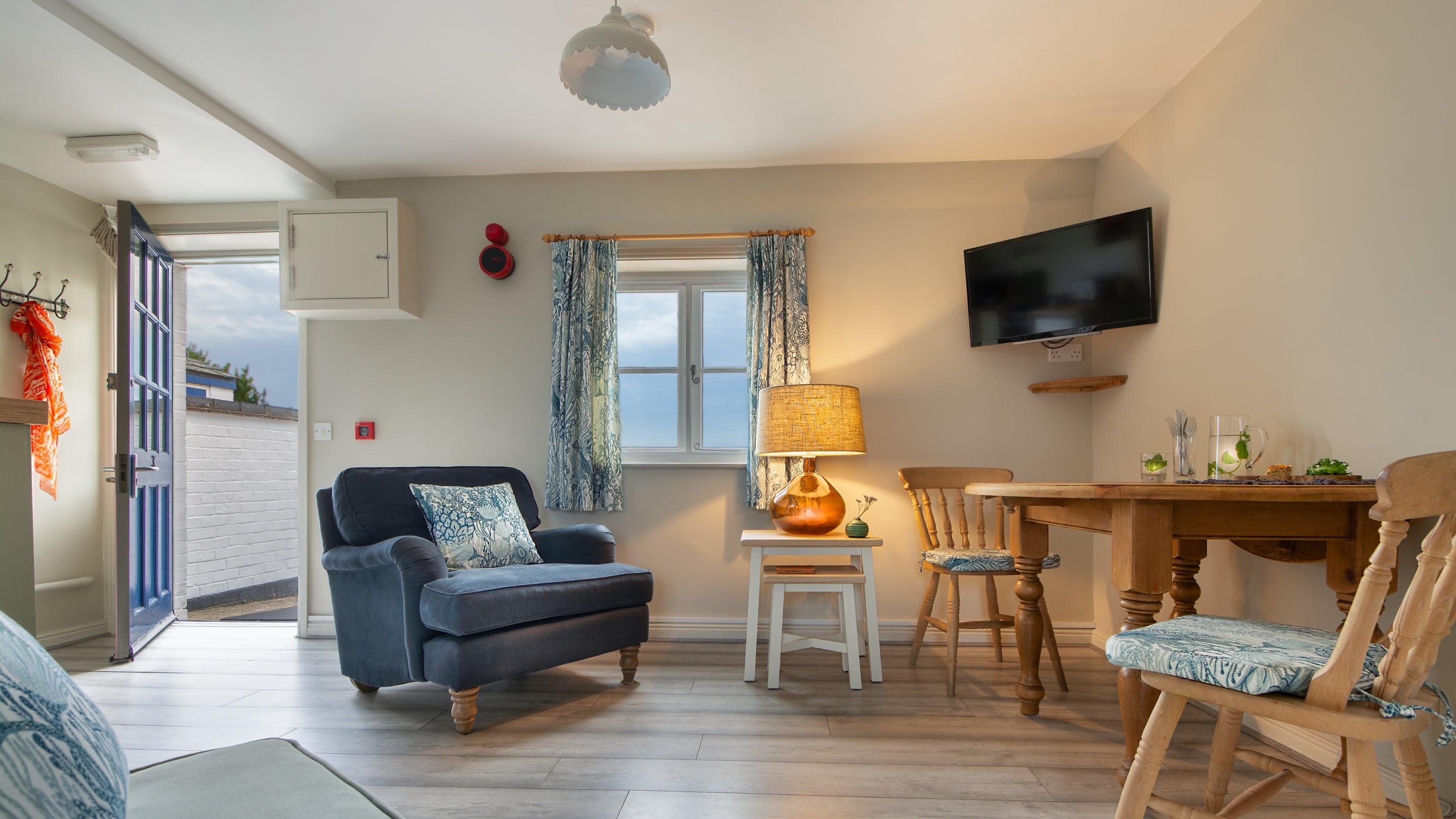 The open plan dining and seating area at Nightjar, Suffolk