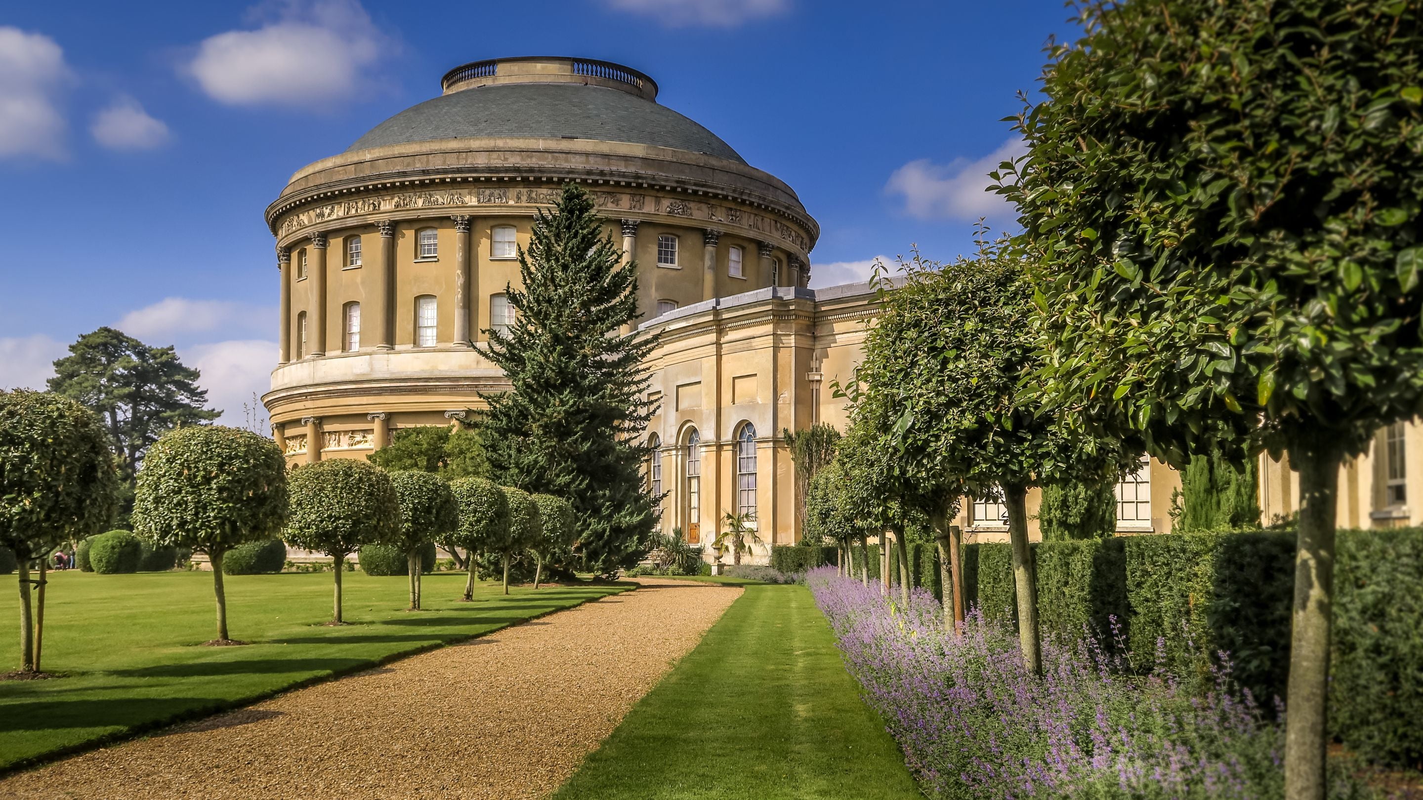The Rotunda and Italianate garden at Ickworth Estate, Suffolk