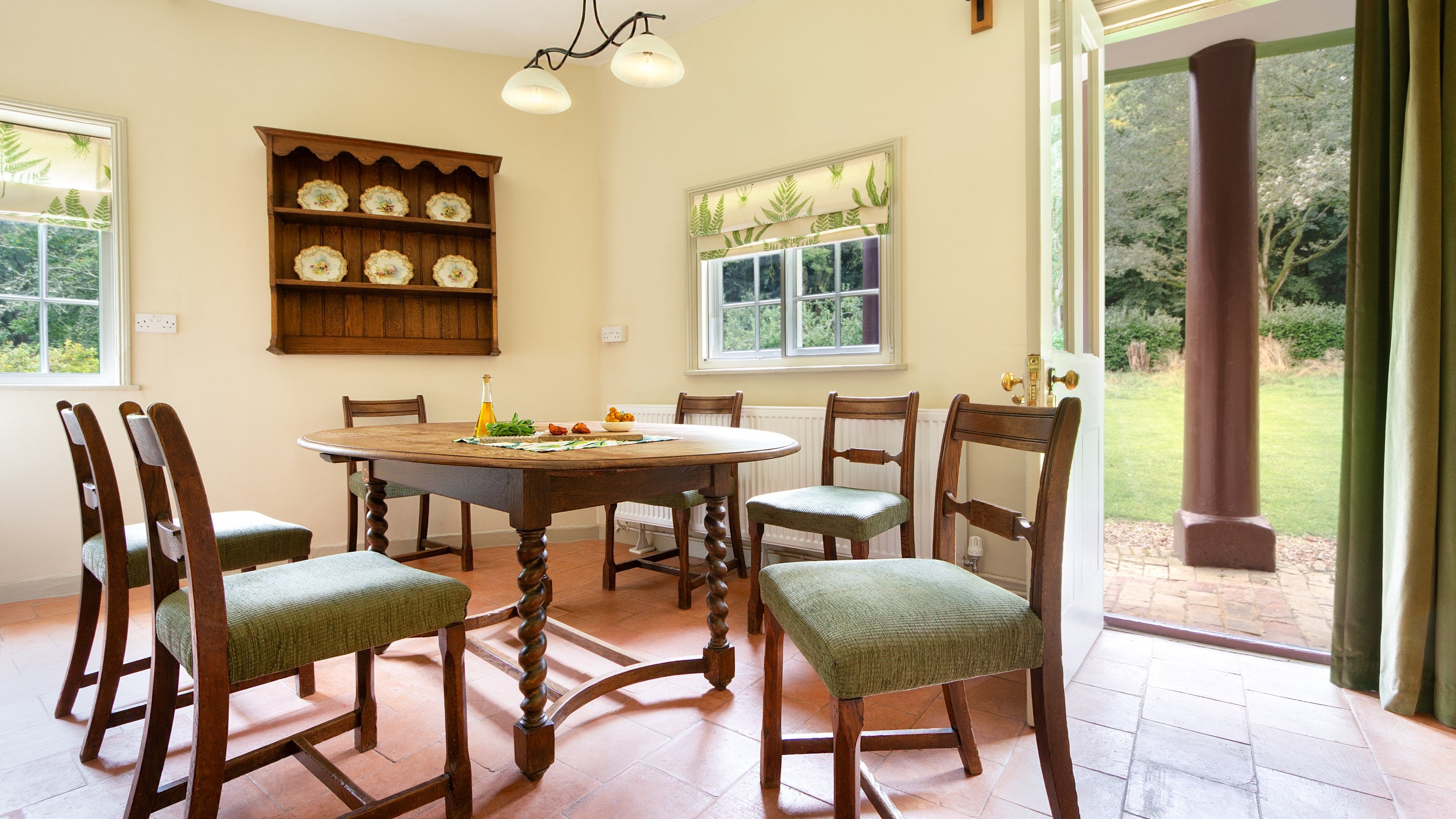 The dining area at The Round House, Suffolk