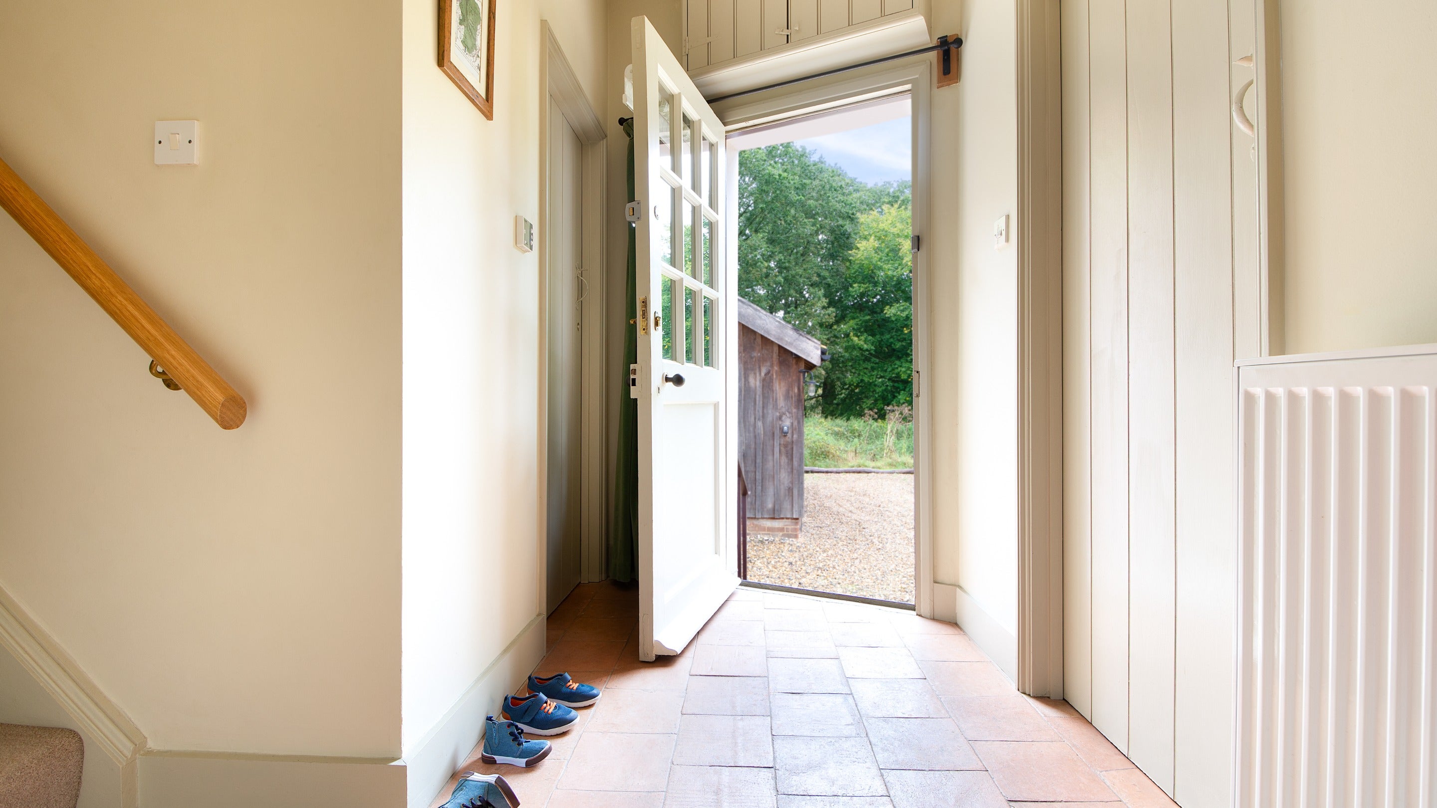 The entrance hall at The Round House, Suffolk