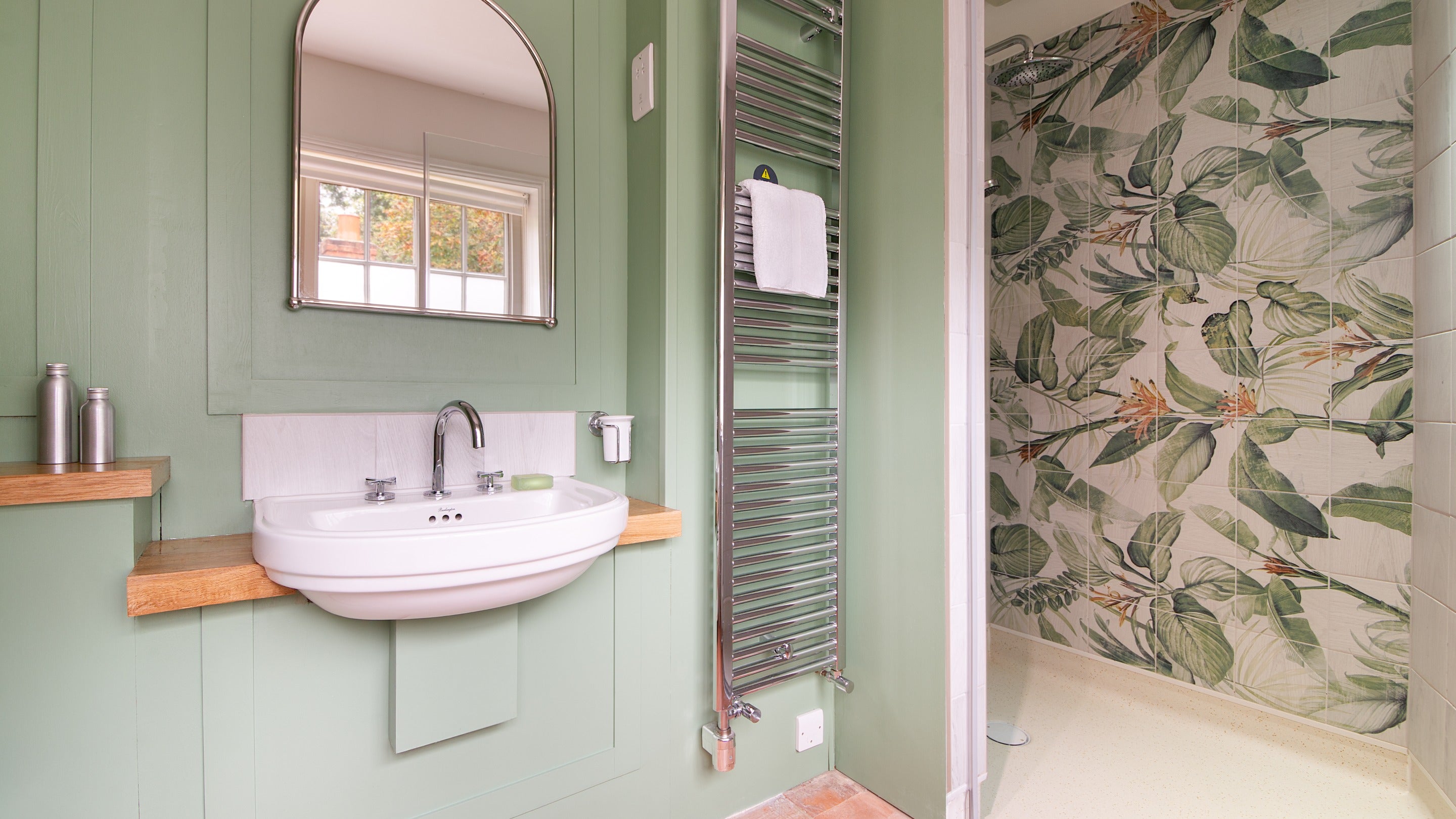 The shower room on the ground floor of The Round House, Suffolk