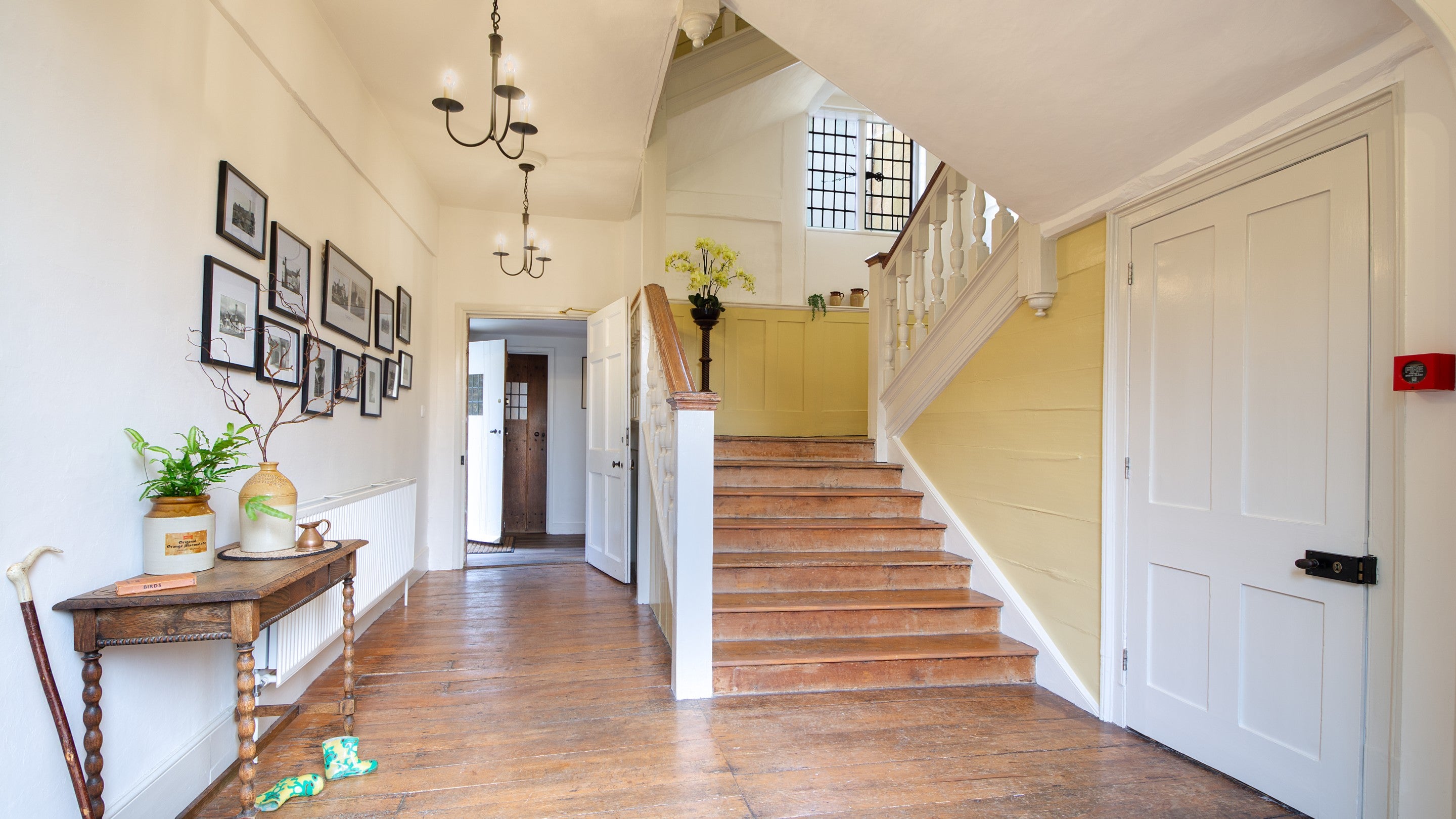 The east entrance hall at Thorington Hall, Suffolk
