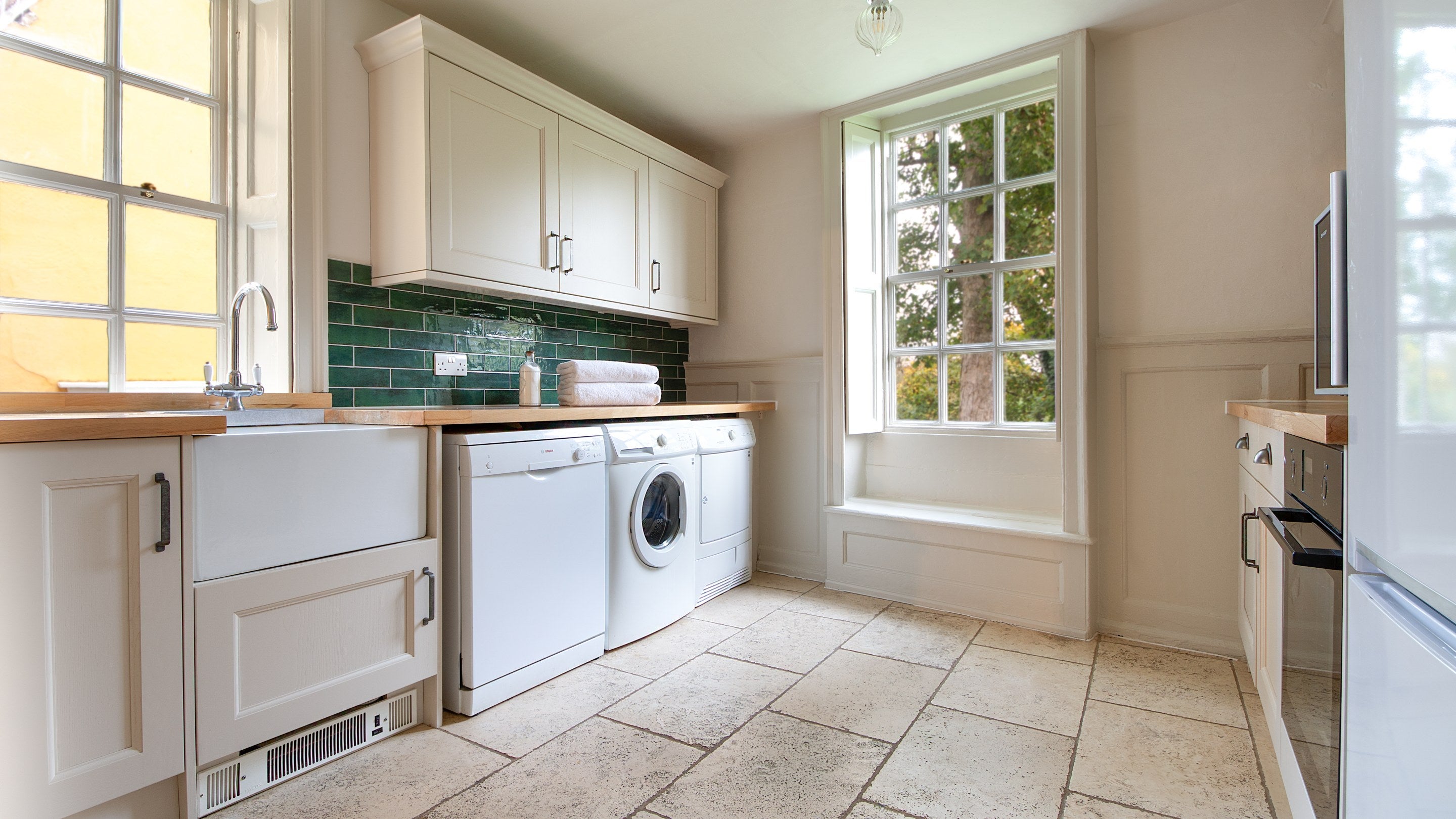 The utility room at Thorington Hall, Suffolk