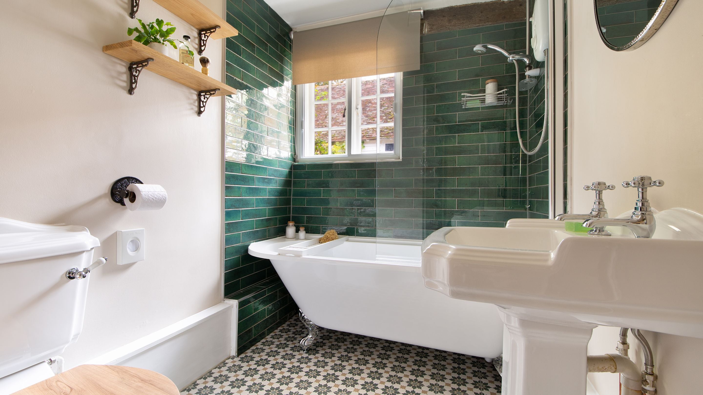 The bathroom at Thorington Lodge, Suffolk