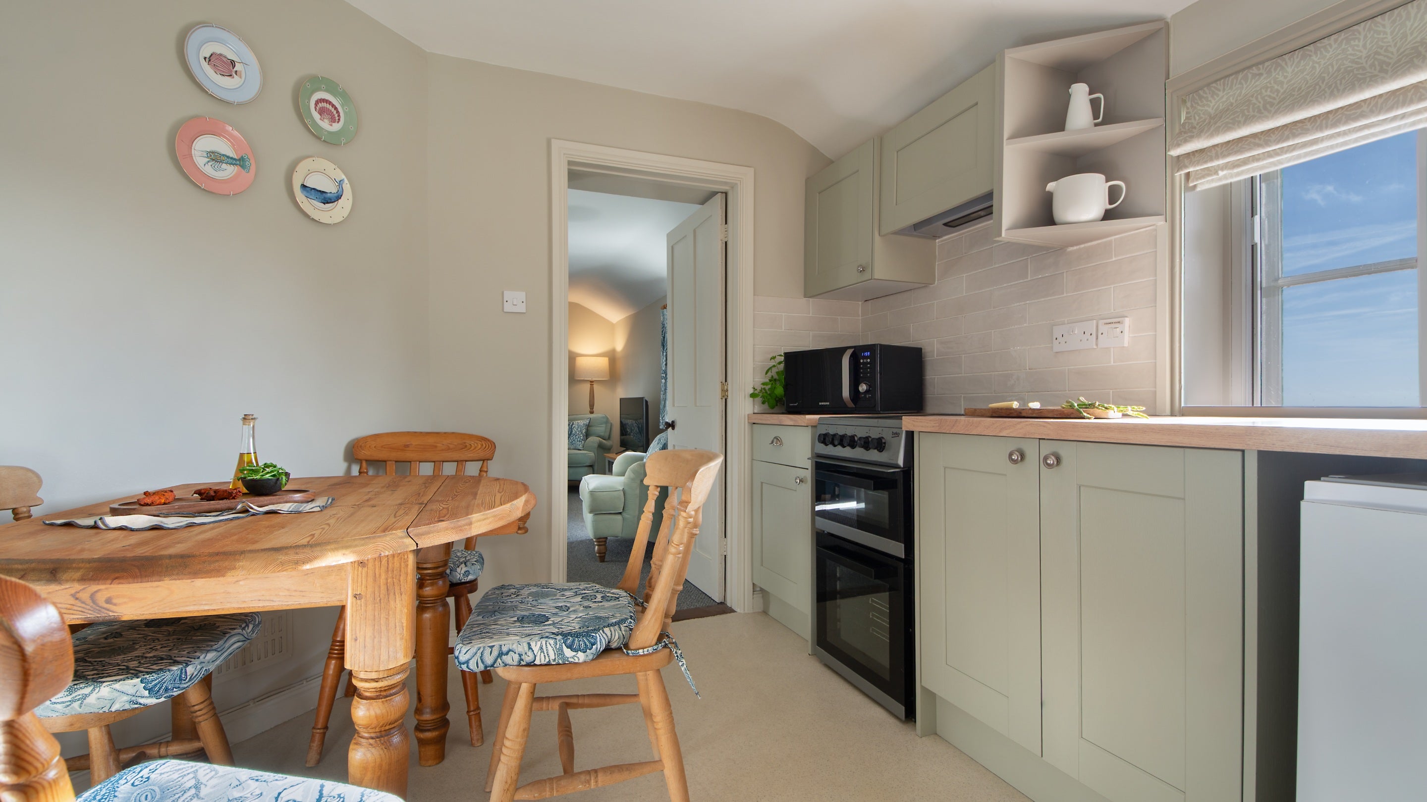 The kitchen diner at Woodlark, Suffolk