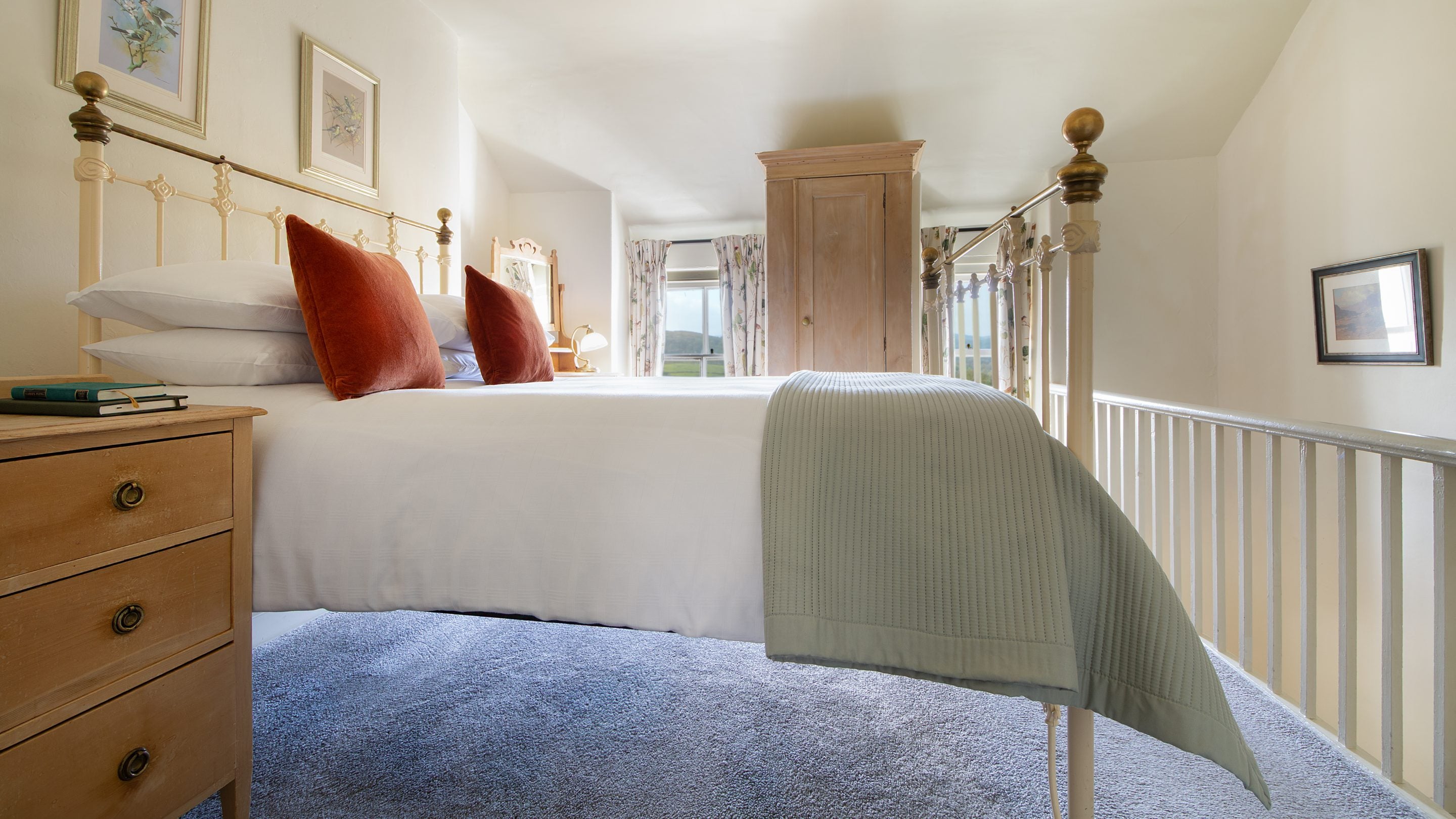 The double bedroom at 2 Siloam Cottage, Conwy