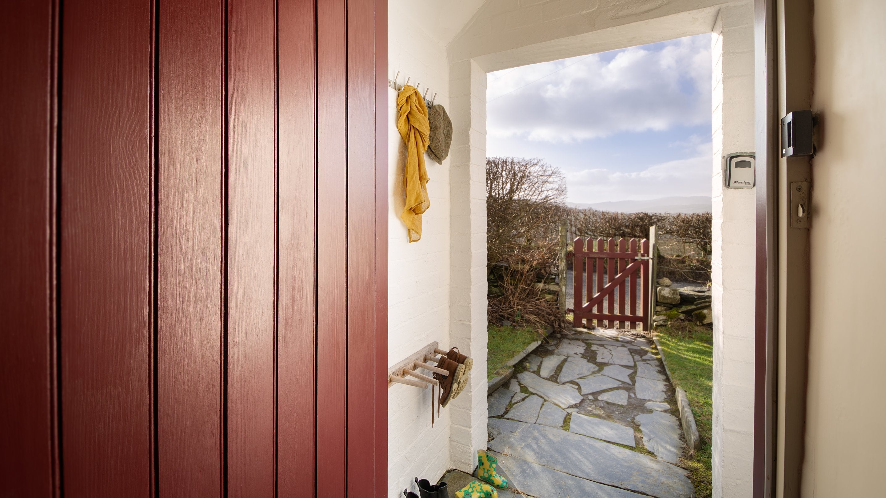 The exterior porch at 2 Siloam Cottage, Conwy