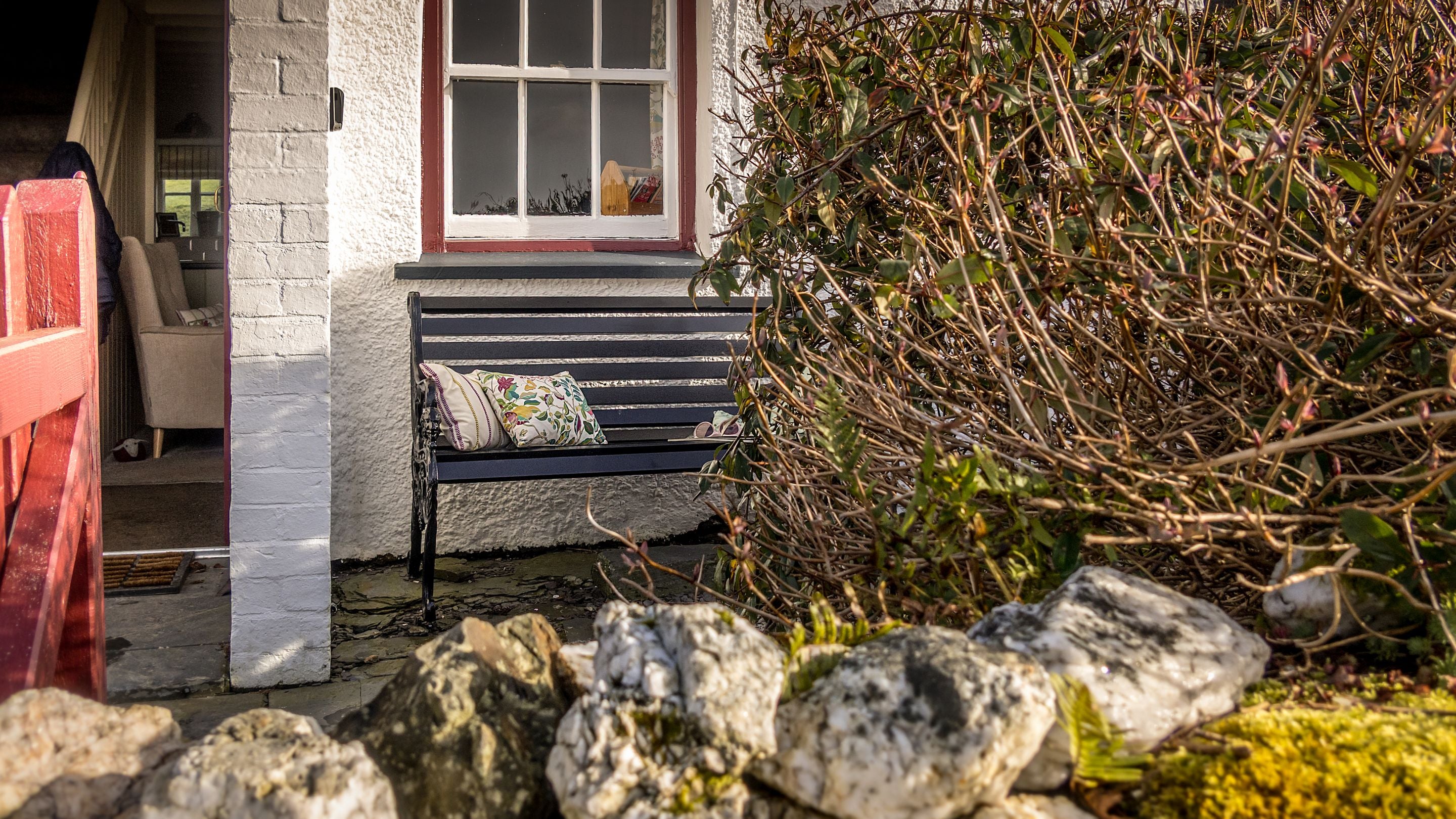 The front garden at 3 Siloam Cottage, Conwy