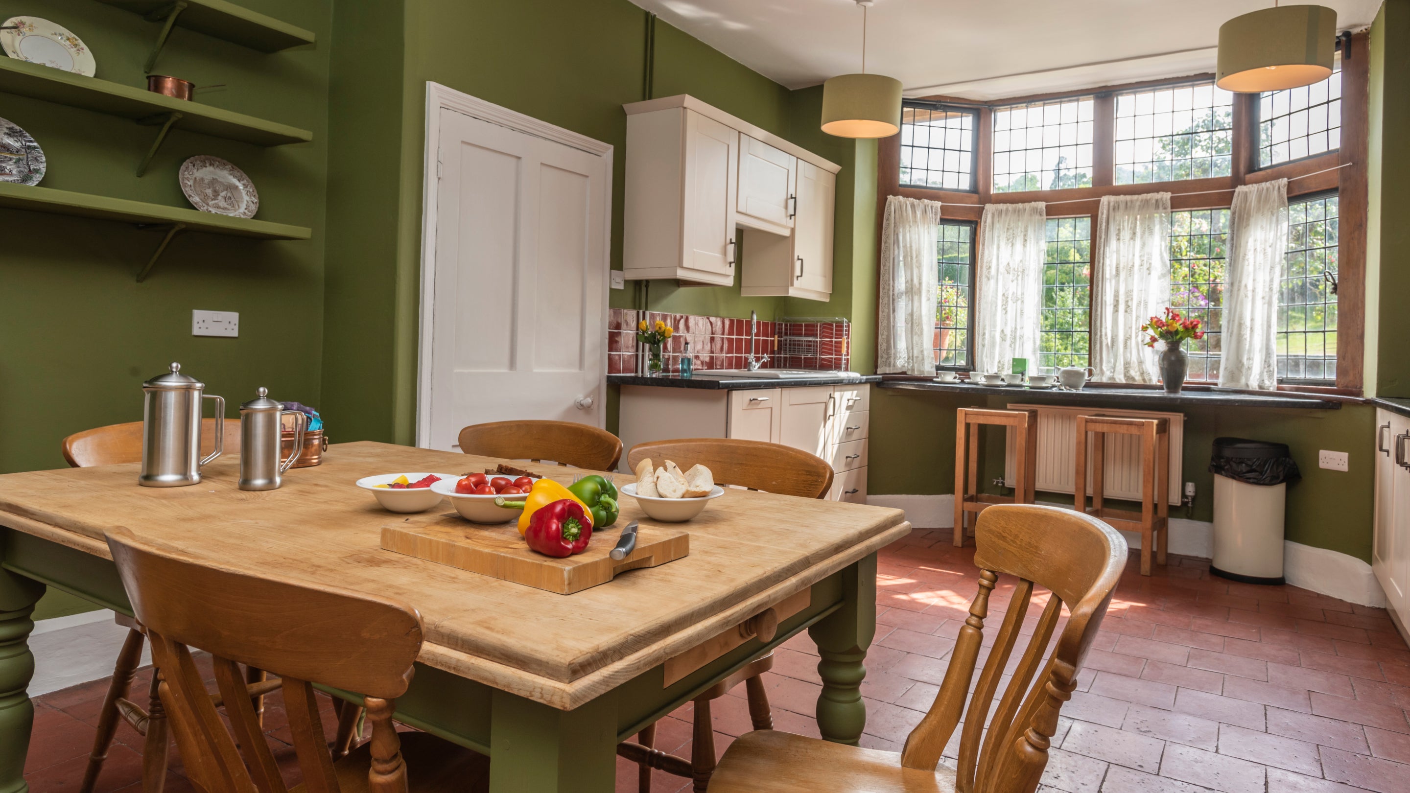 The kitchen at The Bothy, North Wales