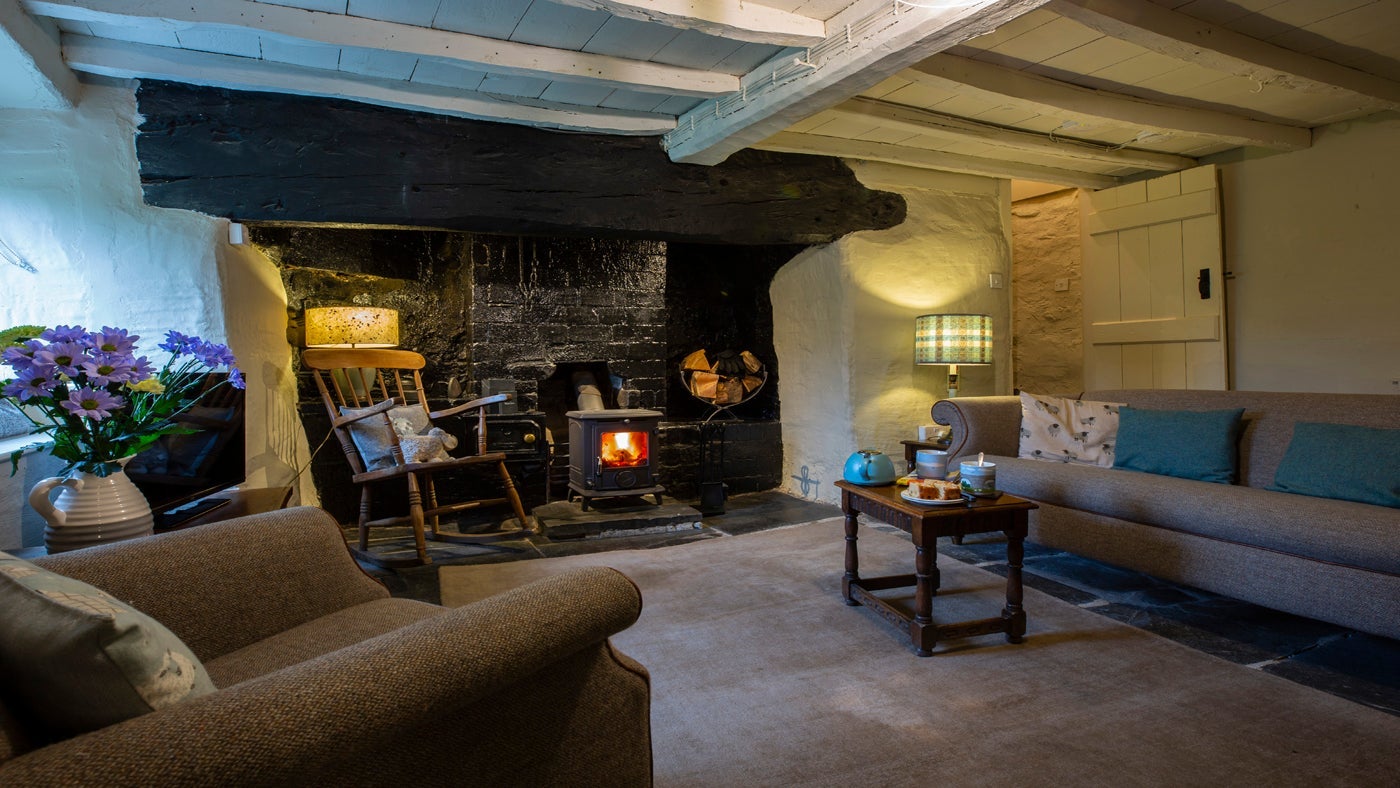 Sitting room at Braich Melyn, nr Dolgellau, Gwynedd