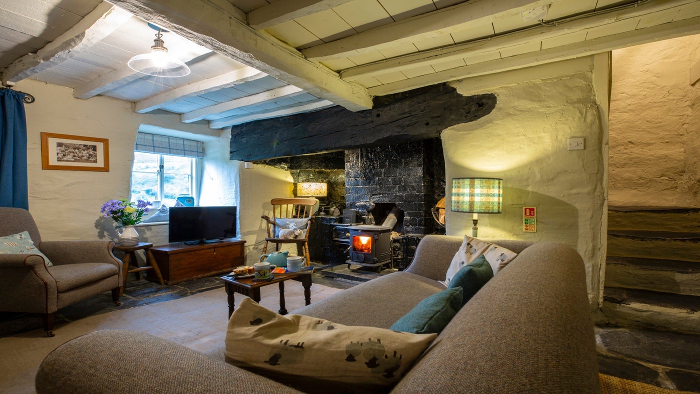 Sitting room at Braich Melyn, nr Dolgellau, Gwynedd