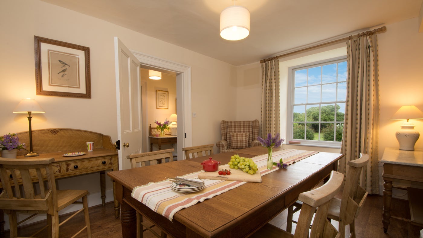 Dining room at Bryn Llywelyn, Anglesey