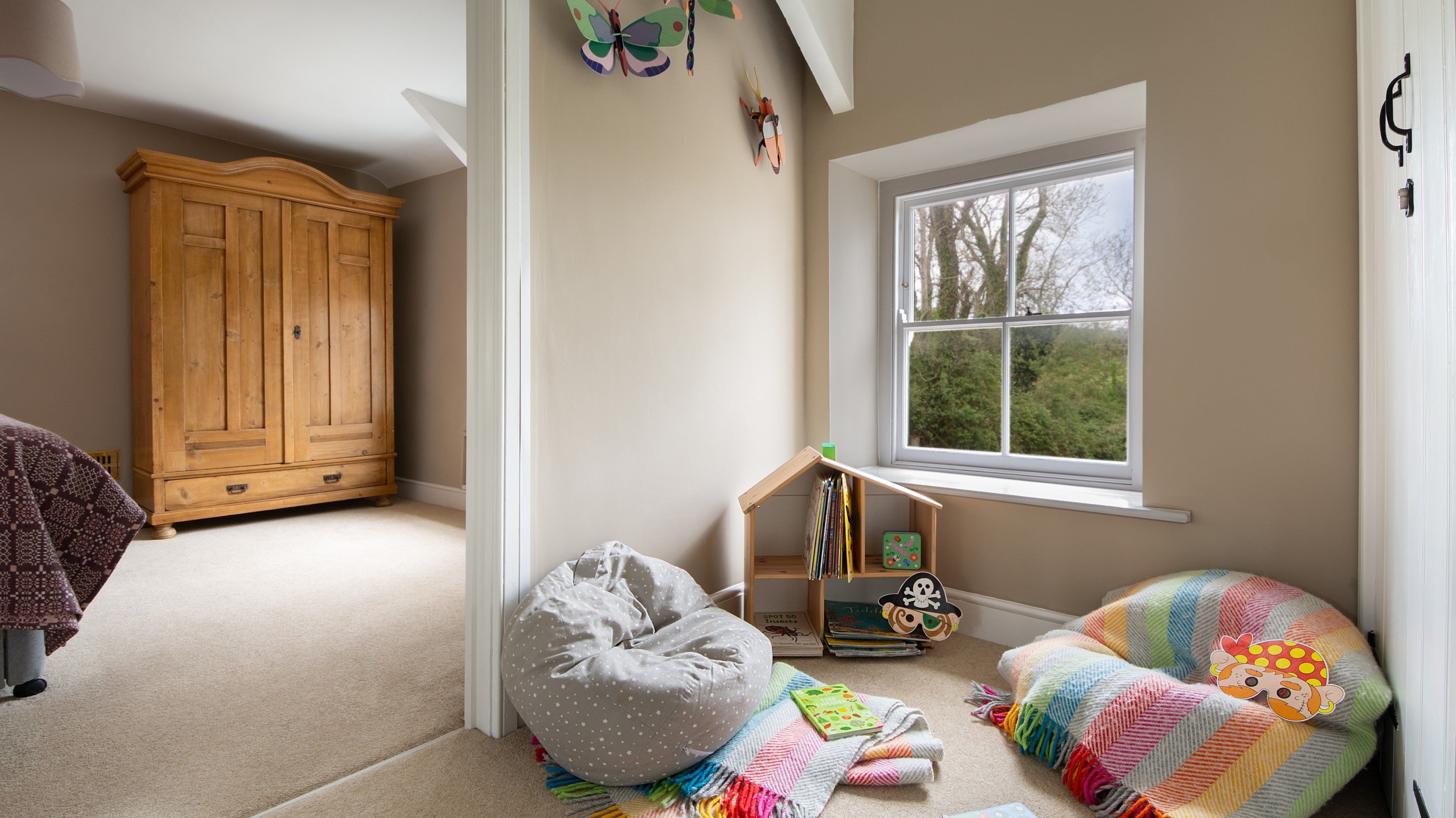 The children's nook on the first-floor hallway of Caerllan, Ceredigion