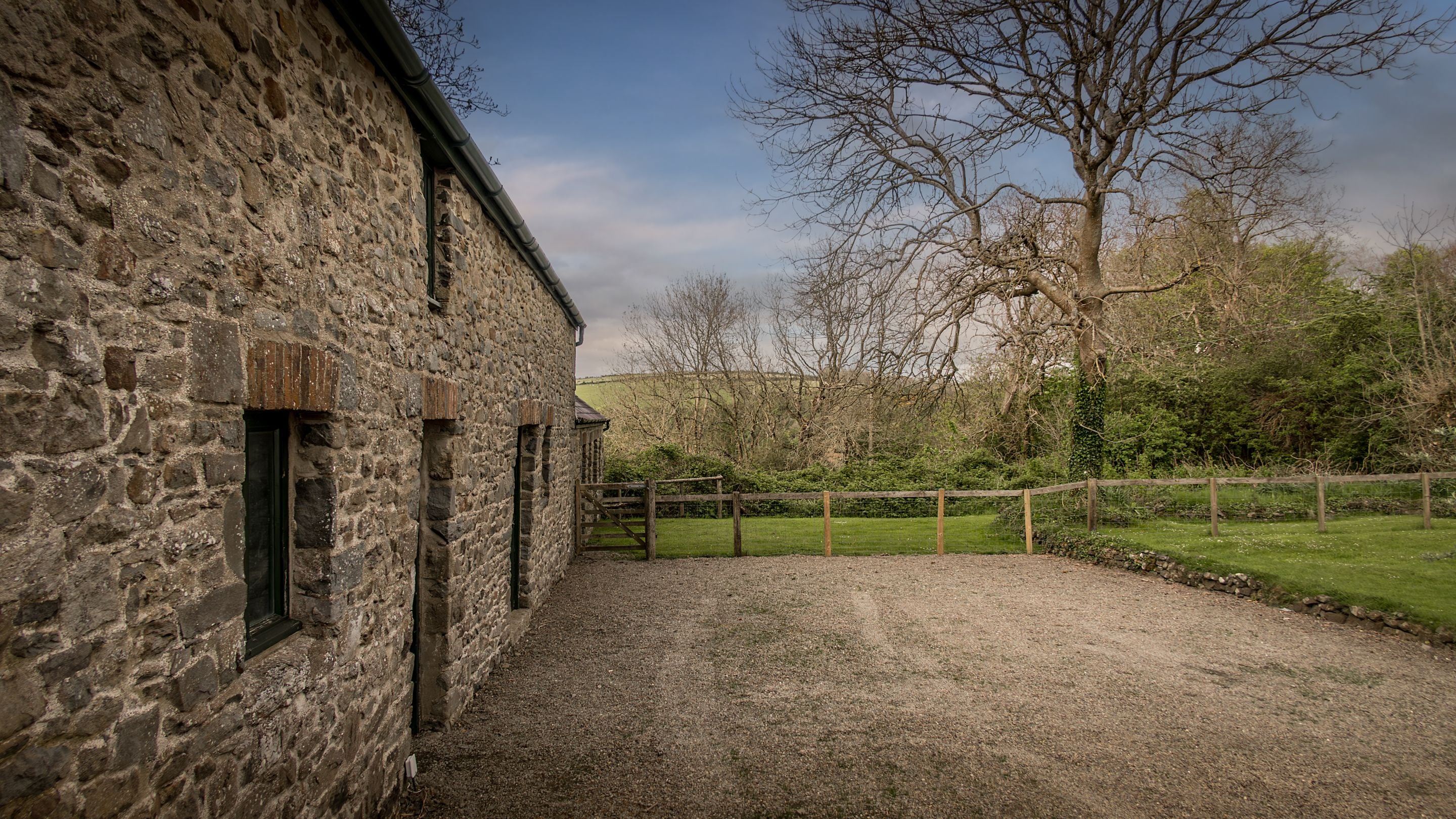 The parking area at Caerllan, Ceredigion