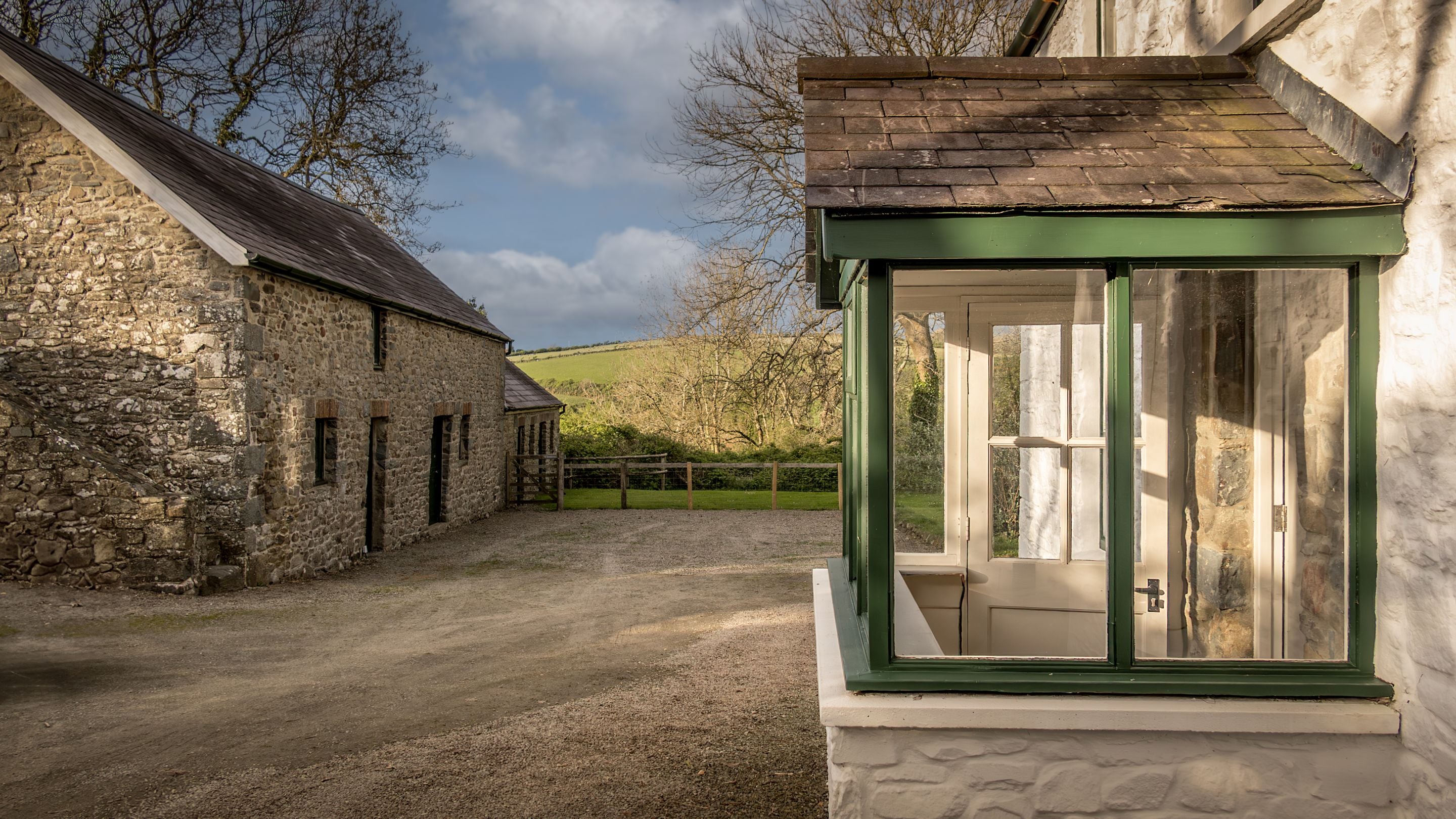 The porch at Caerllan, Ceredigion